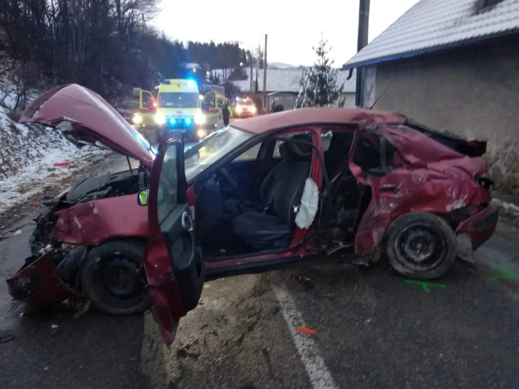 Na auto bol po nehode strašný pohľad.