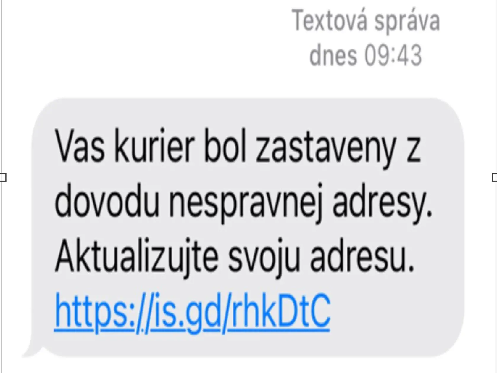 podvodná sms