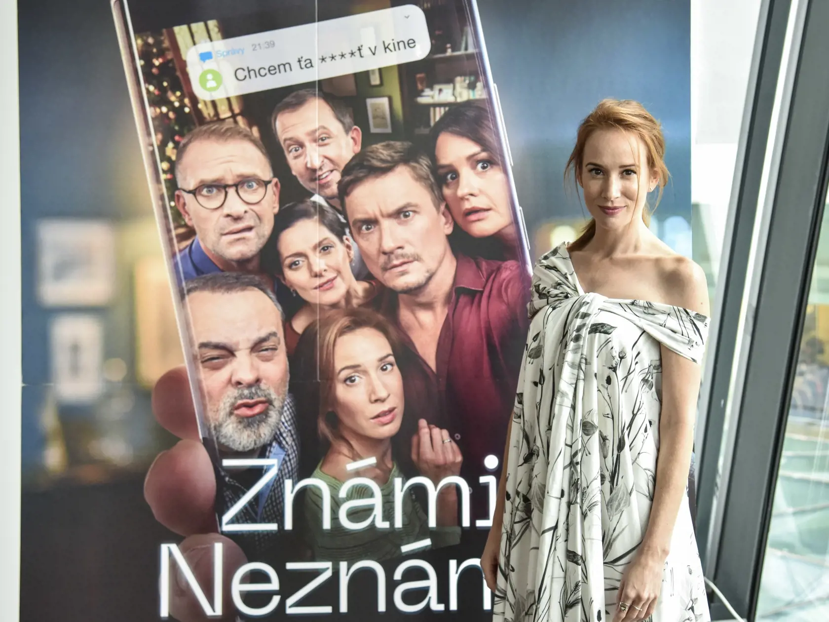 Na snímke herečka Táňa Pauhofová počas tlačovej konferencie k premiére filmu Známi Neznámi v Bratislave v stredu 4. augusta 2021. FOTO TASR - Pavol Zachar