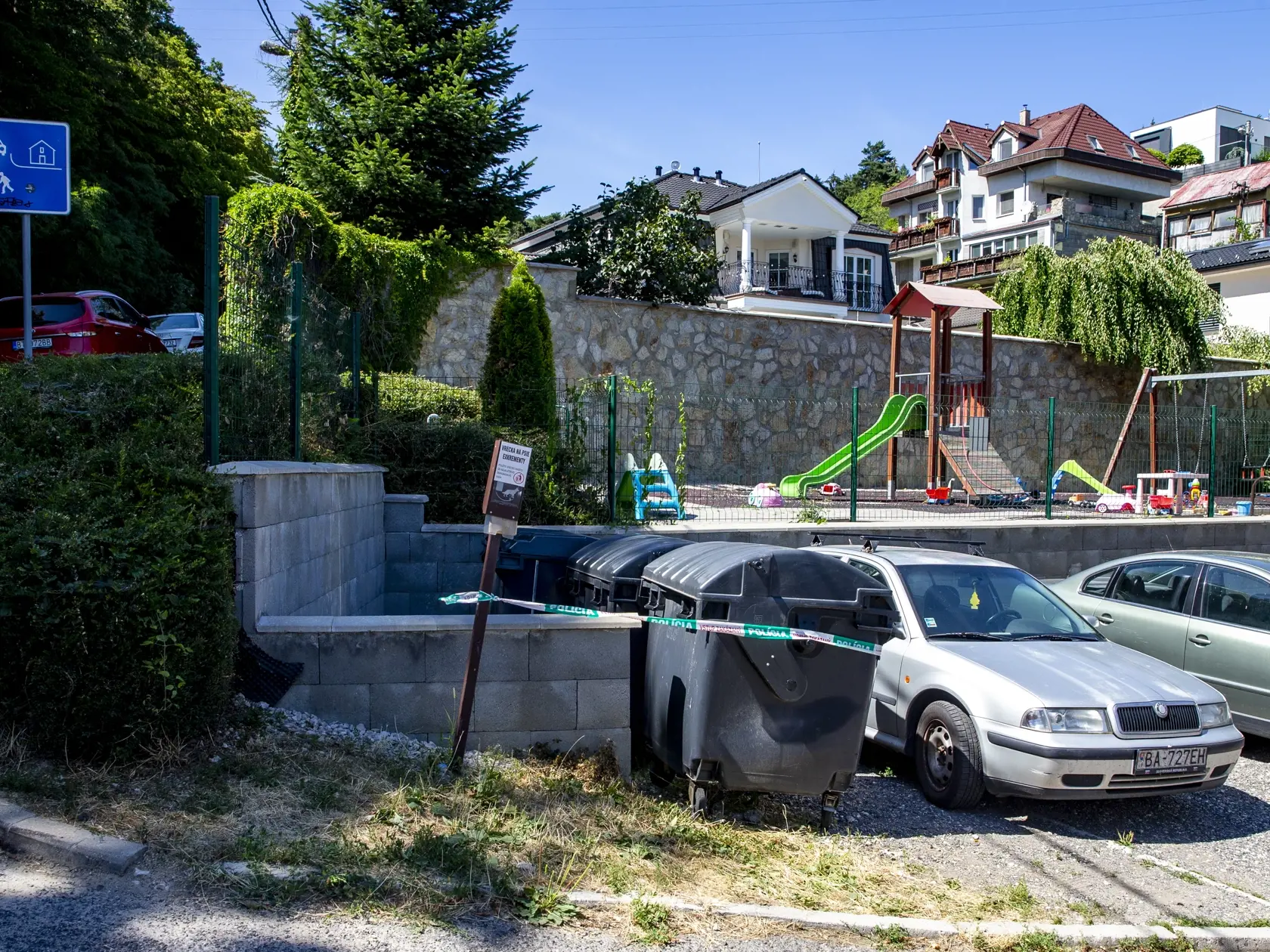 Miesto činu, kde sa muž chcel zbaviť mŕtvoly a následne spáchal samovraždu.