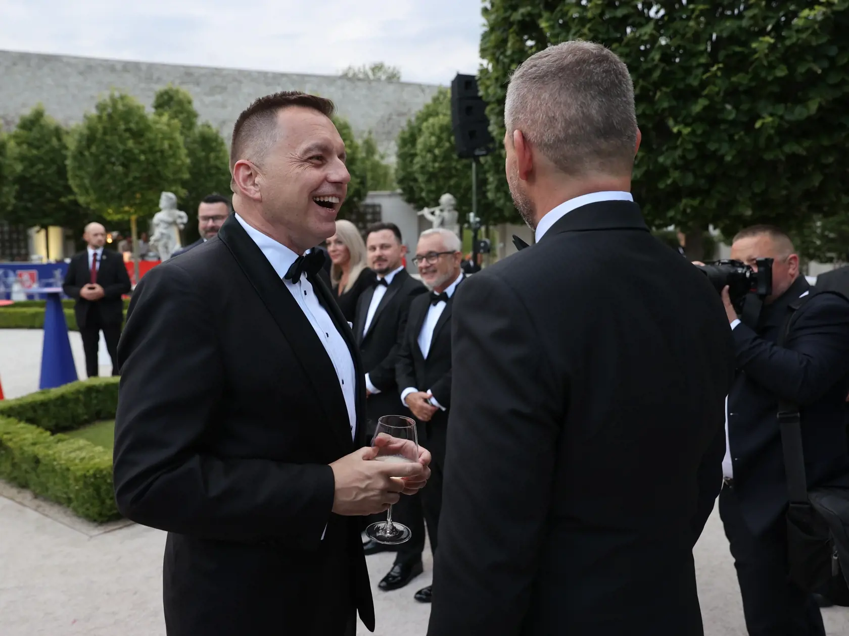 Slávnostná recepcia prezidenta SR Petra Pellegriniho na Bratislavskom hrade. Na snímke je Peter Kažimír.