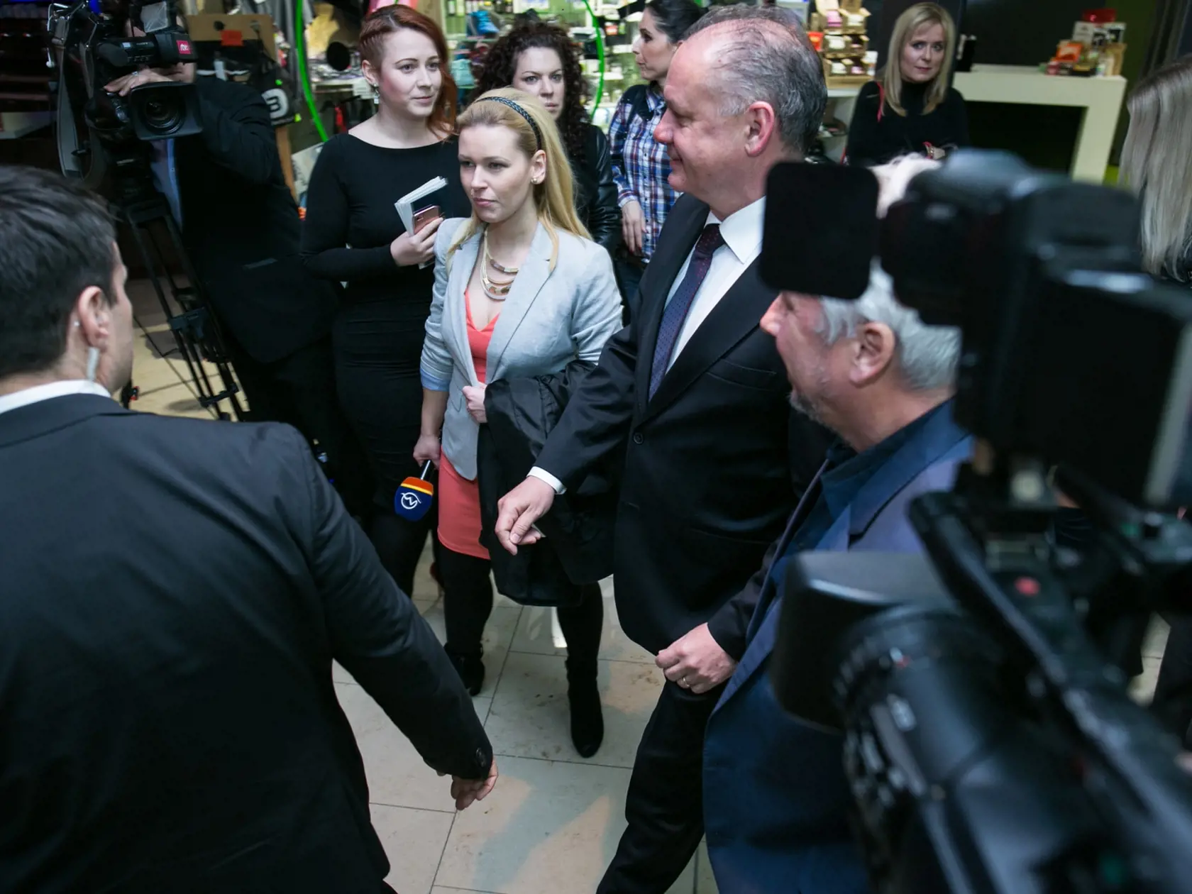 Prezident Andrej Kiska na premiére filmu Masaryk.