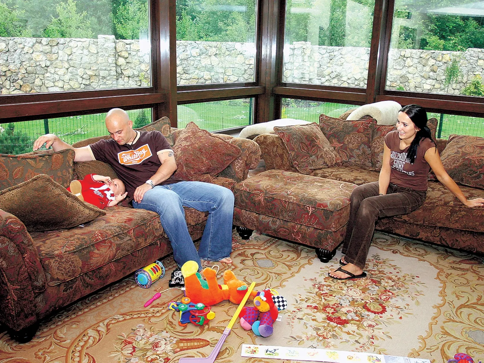 Pavol Demitra so synom Lucasom.