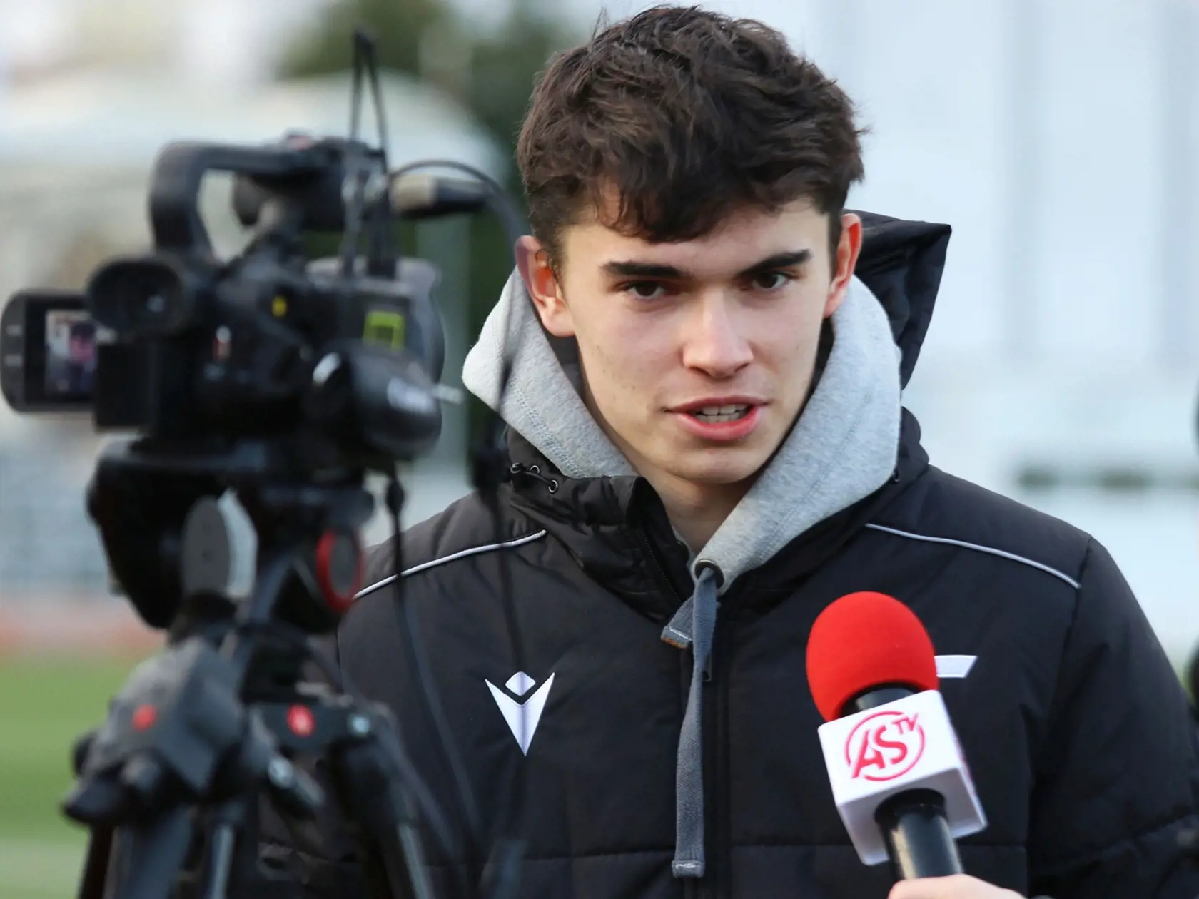 Lucas Demitra po premiére za A-tím futbalového AS Trenčín.