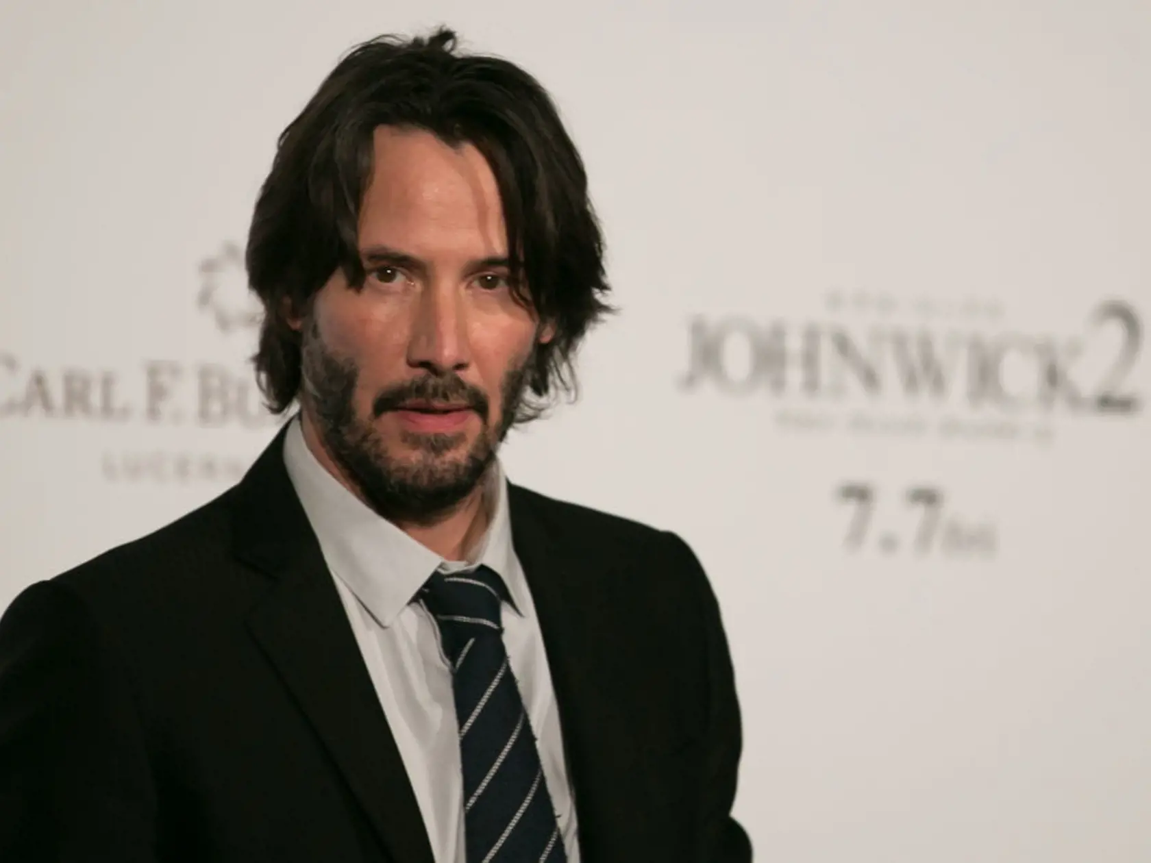TOKYO, JAPAN - JUNE 13:  Keanu Reeves attends the Japan premiere of 'John Wick: Chapter 2' at Roppongi Hills on June 13, 2017 in Tokyo, Japan.  (Photo by Christopher Jue/Getty Images)