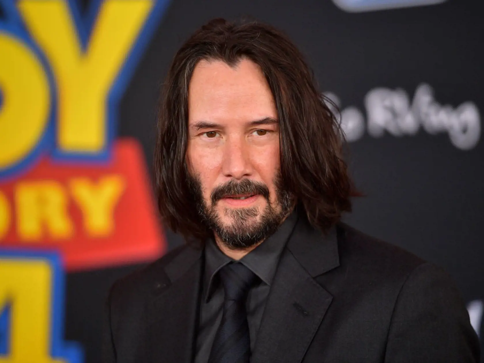 LOS ANGELES, CALIFORNIA - JUNE 11: Keanu Reeves attends the premiere of Disney and Pixar's "Toy Story 4" on June 11, 2019 in Los Angeles, California. (Photo by Matt Winkelmeyer/Getty Images)