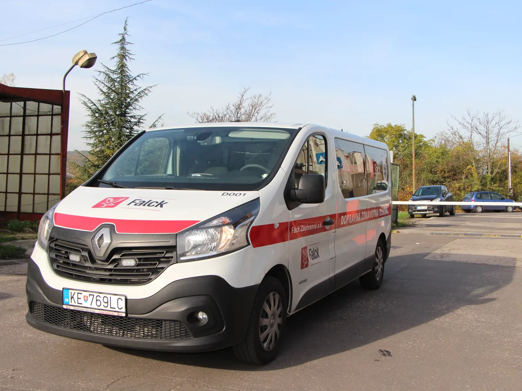Vozidlo dopravnej zdravotnej služby.