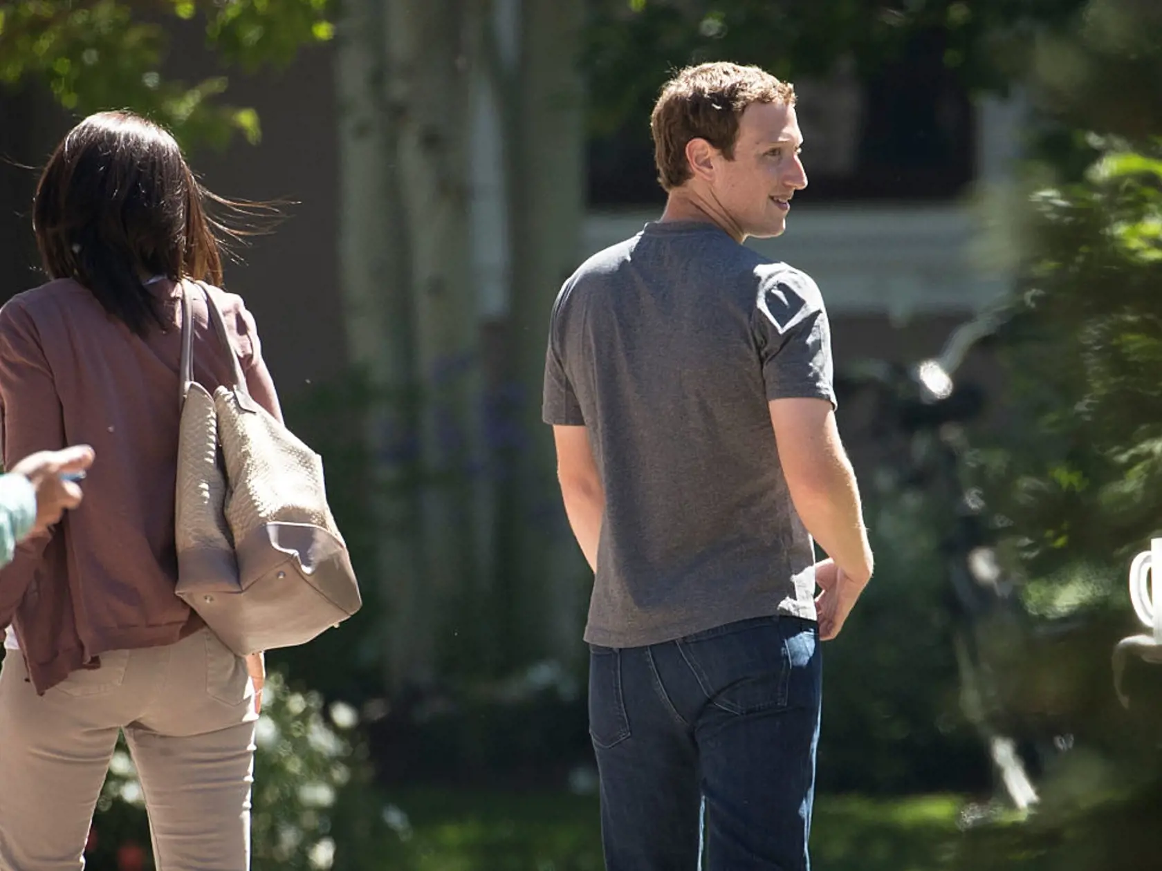 SUN VALLEY, ID - JULY 7: (L to R) Sheryl Sandberg, chief operating officer of Facebook Inc.and Mark Zuckerberg, chief executive officer and co-founder of Facebook, Inc.,  attend the annual Allen & Company Sun Valley Conference, July 7, 2016 in Sun Valley, Idaho. Every July, some of the world's most wealthy and powerful businesspeople from the media, finance, technology and political spheres converge at the Sun Valley Resort for the exclusive weeklong conference. (Photo by Drew Angerer/Getty Imag