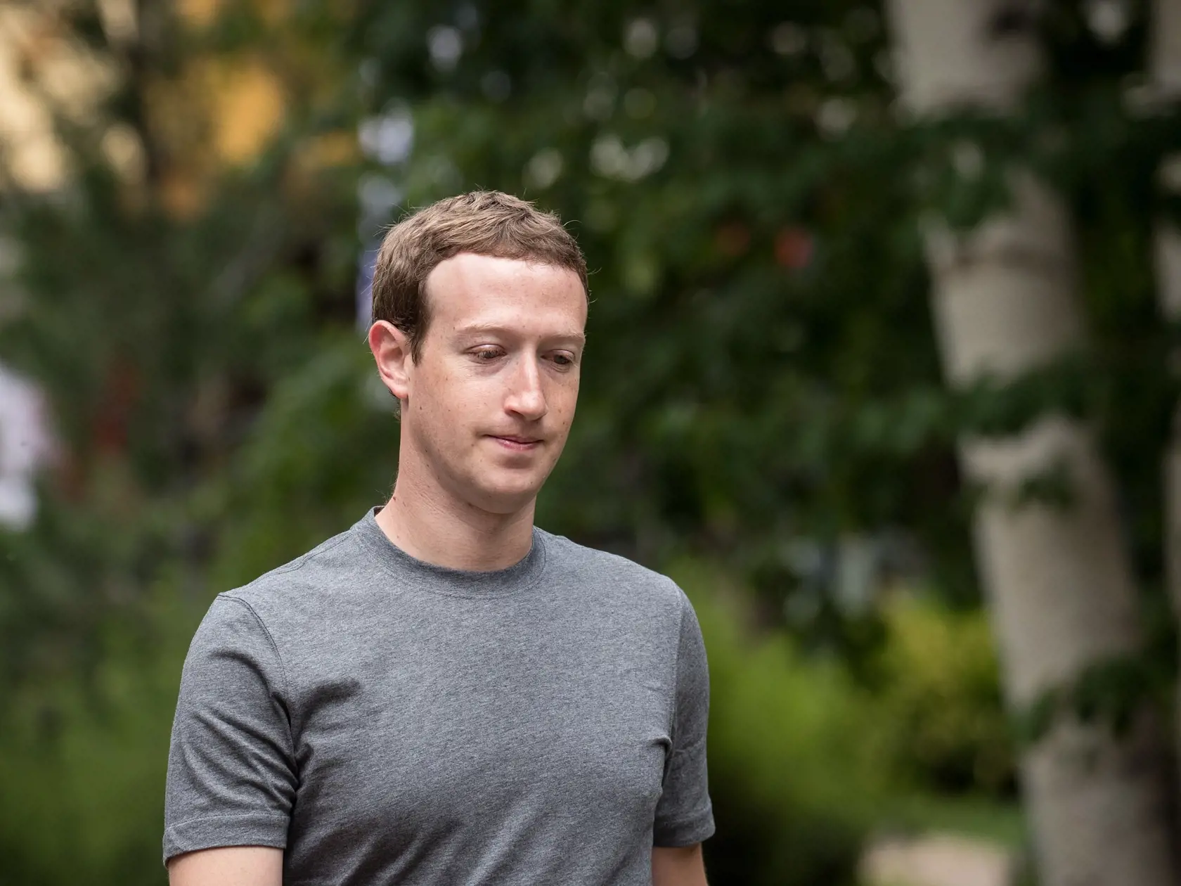 SUN VALLEY, ID - JULY 14: Mark Zuckerberg, chief executive officer and founder of Facebook Inc., attends the fourth day of the annual Allen & Company Sun Valley Conference, July 14, 2017 in Sun Valley, Idaho. Every July, some of the world's most wealthy and powerful businesspeople from the media, finance, technology and political spheres converge at the Sun Valley Resort for the exclusive weeklong conference. (Photo by Drew Angerer/Getty Images)