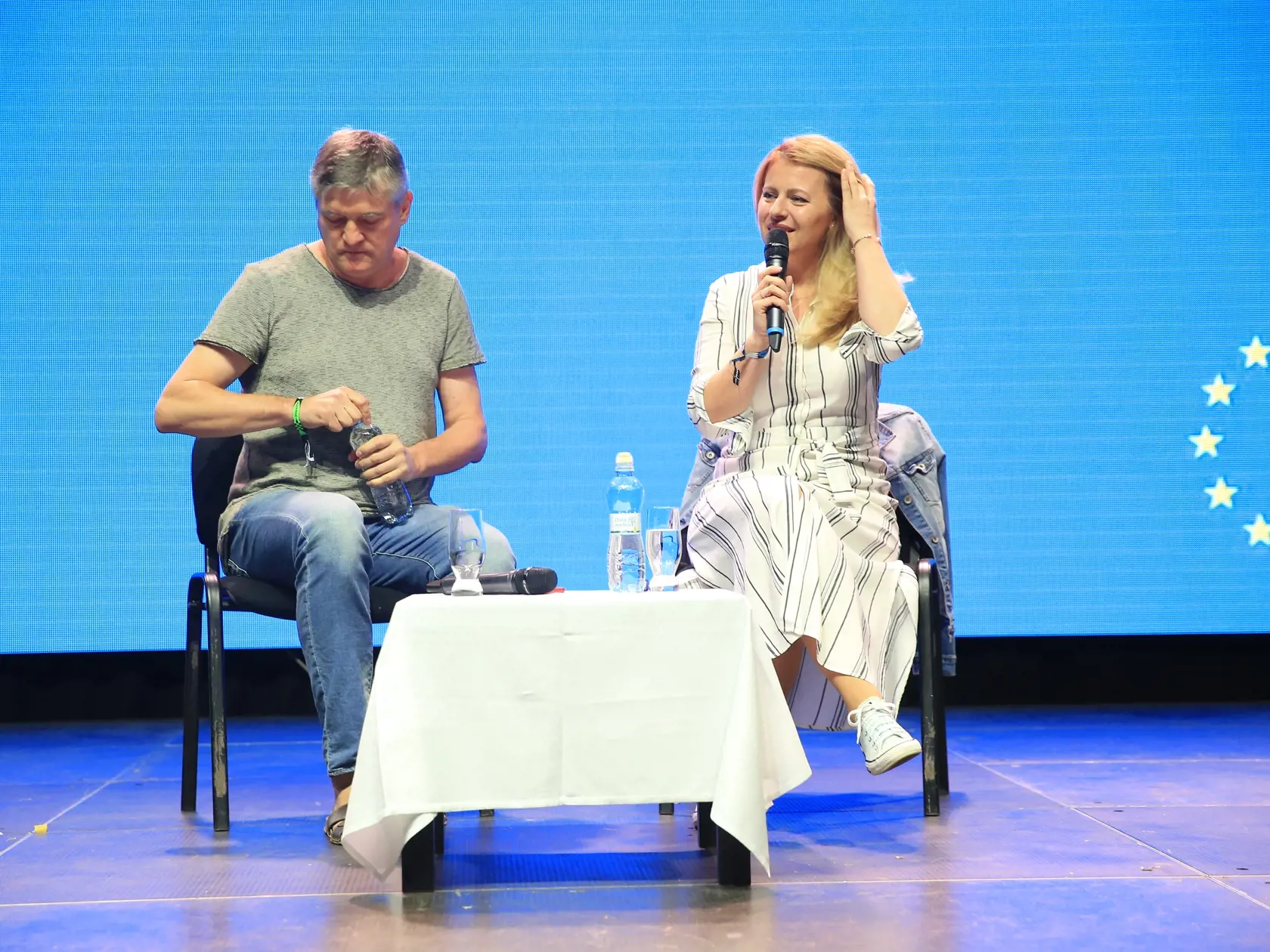 Prezidentka Zuzana Čaputová na festivale Pohoda.