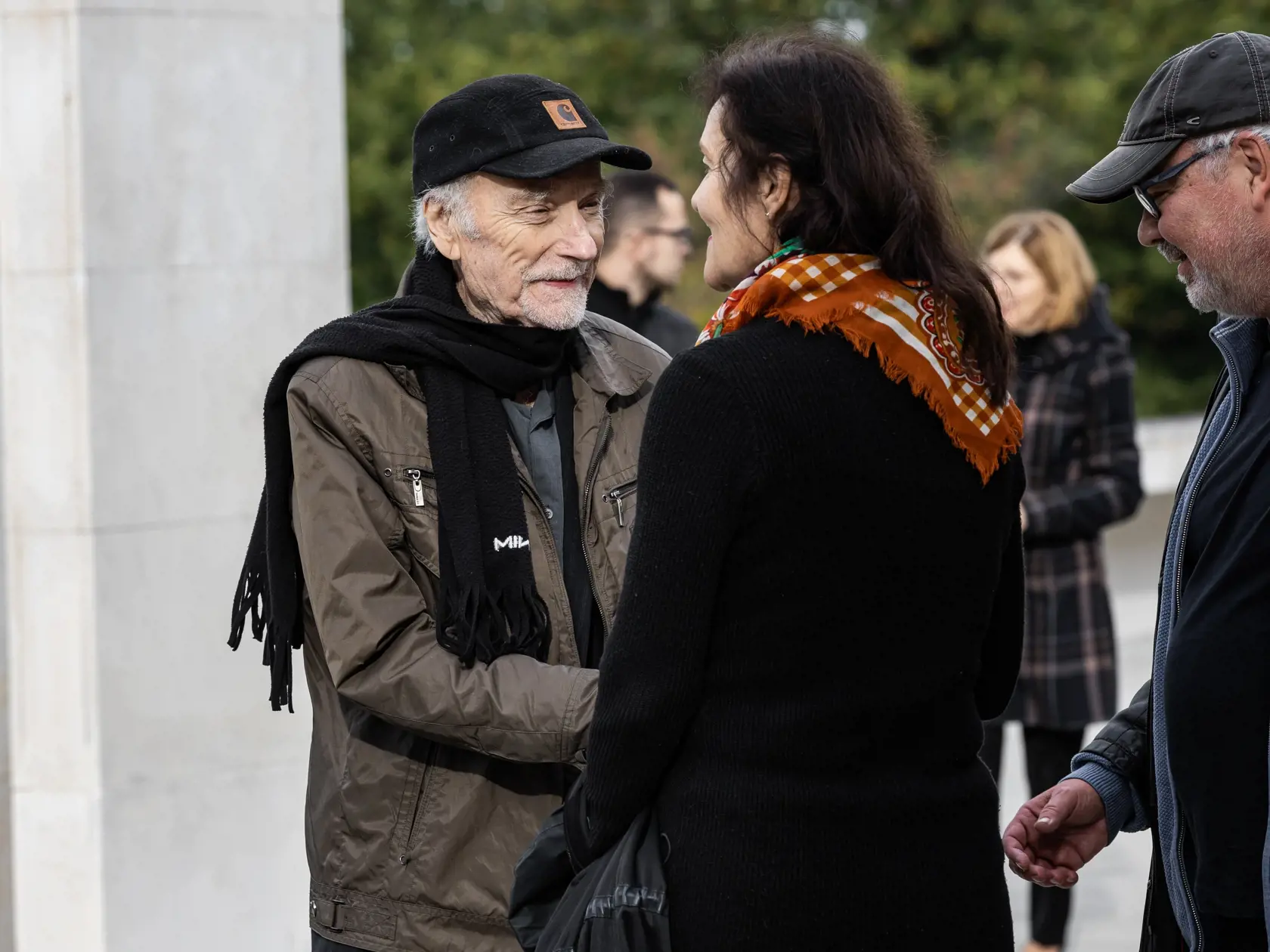 Posledná rozlúčka s herečkou Evou Rysovou v bratislavskom krematóriu. Na snímke Ivan Letko.