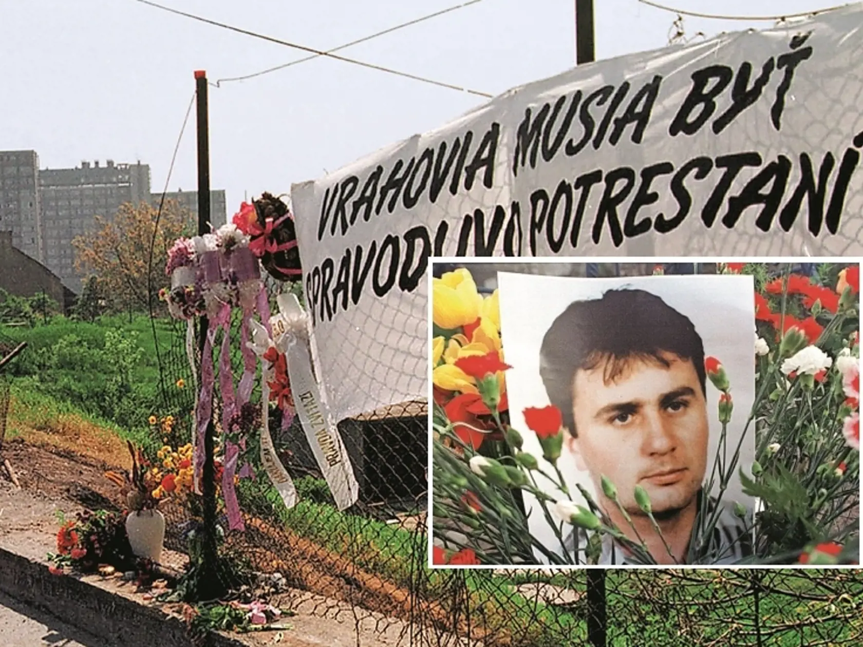 Miesto popravy: Od jeho vraždy uplynulo 29. 4. 2016 dvadsať rokov, čo je na Slovensku premlčacia lehota vraždy. Po nej už páchateľov skutku nemožno trestne stíhať. Na fotke dole zavraždený Róbert Remiáš.