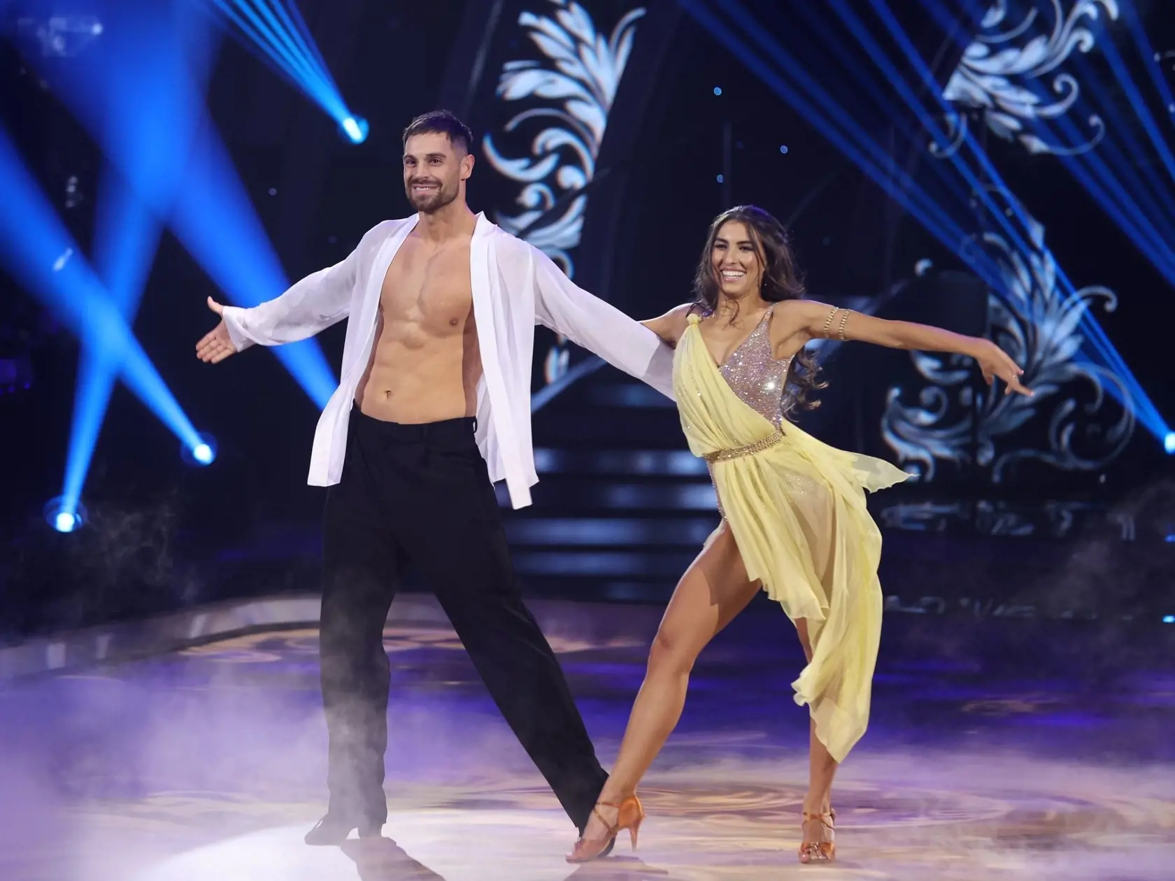 Prvé kolo 10. série Let's Dance. Na snímke ​Adam Šedro a Jasmin Affašová.