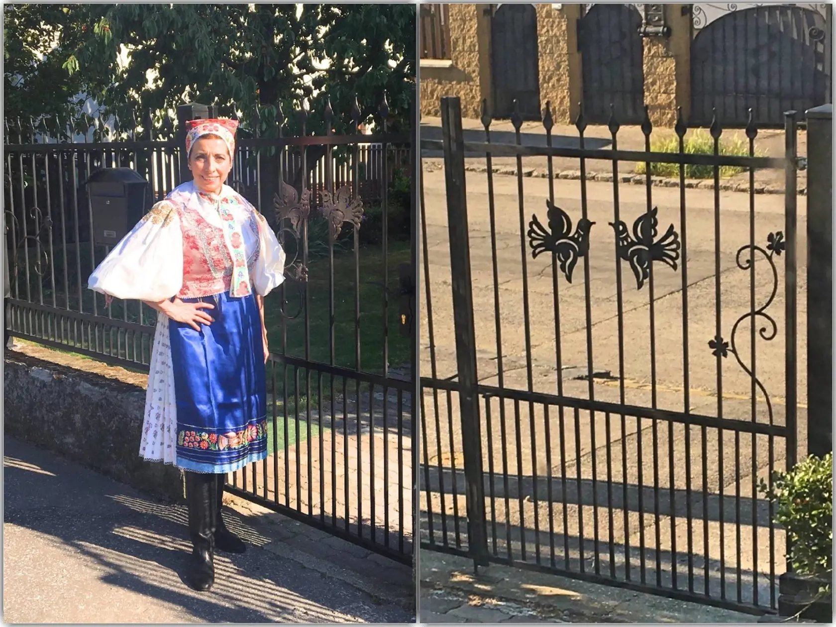 Poslankyňa Zemanová v ľudovom kroji.