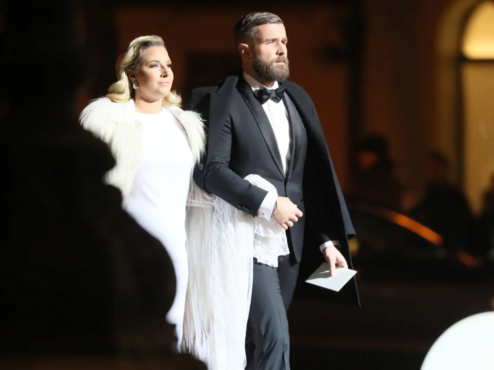 Ples v opere 2020. Dominika Cibulková s manželom Michalom.