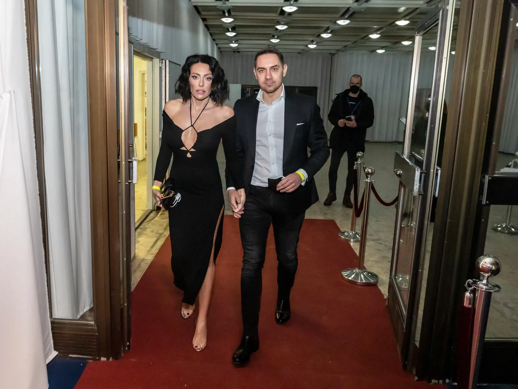 Bývalá misska Magda Šebestová s priateľom politikom Györgym Gyimesim.