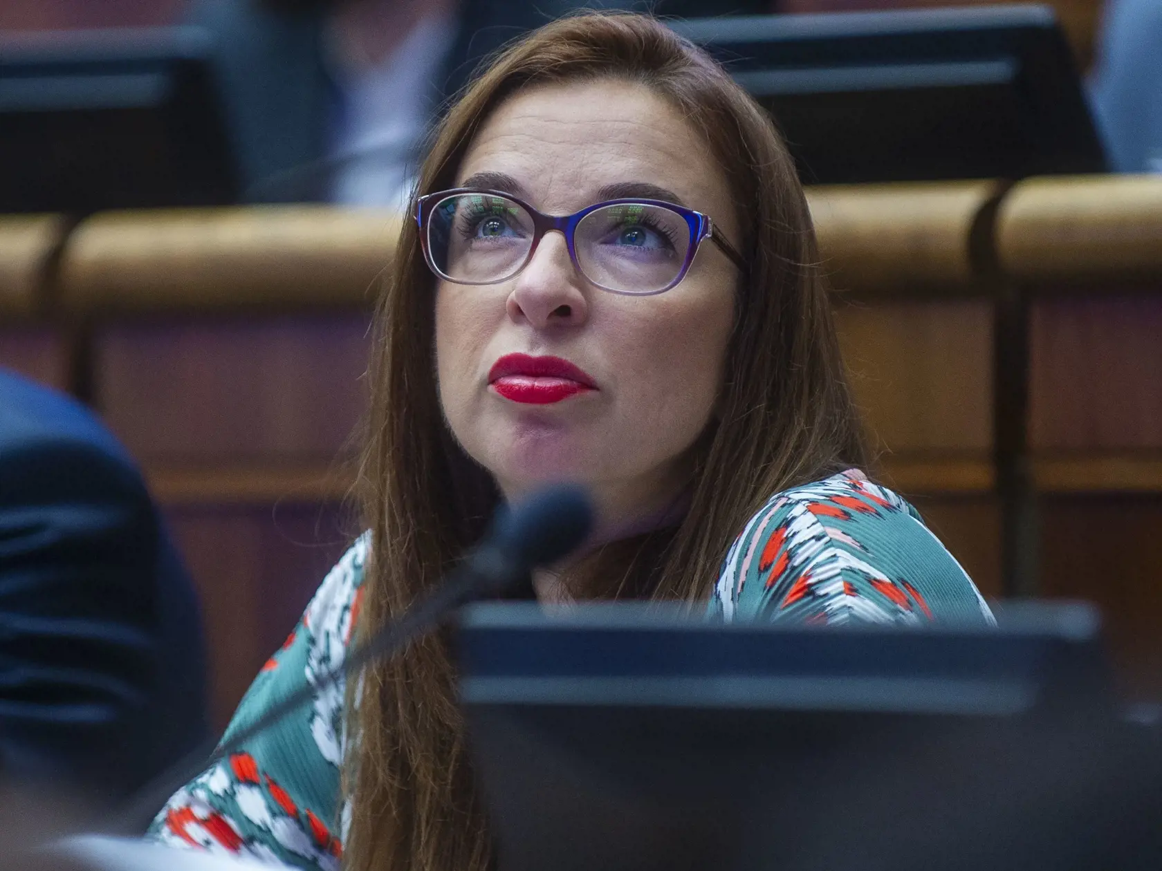 Na snímke poslankyňa NR SR Simona Petrík (Progresívne Slovensko) počas rokovania 15. schôdze Národnej rady SR 27. júna 2024 v Bratislave.