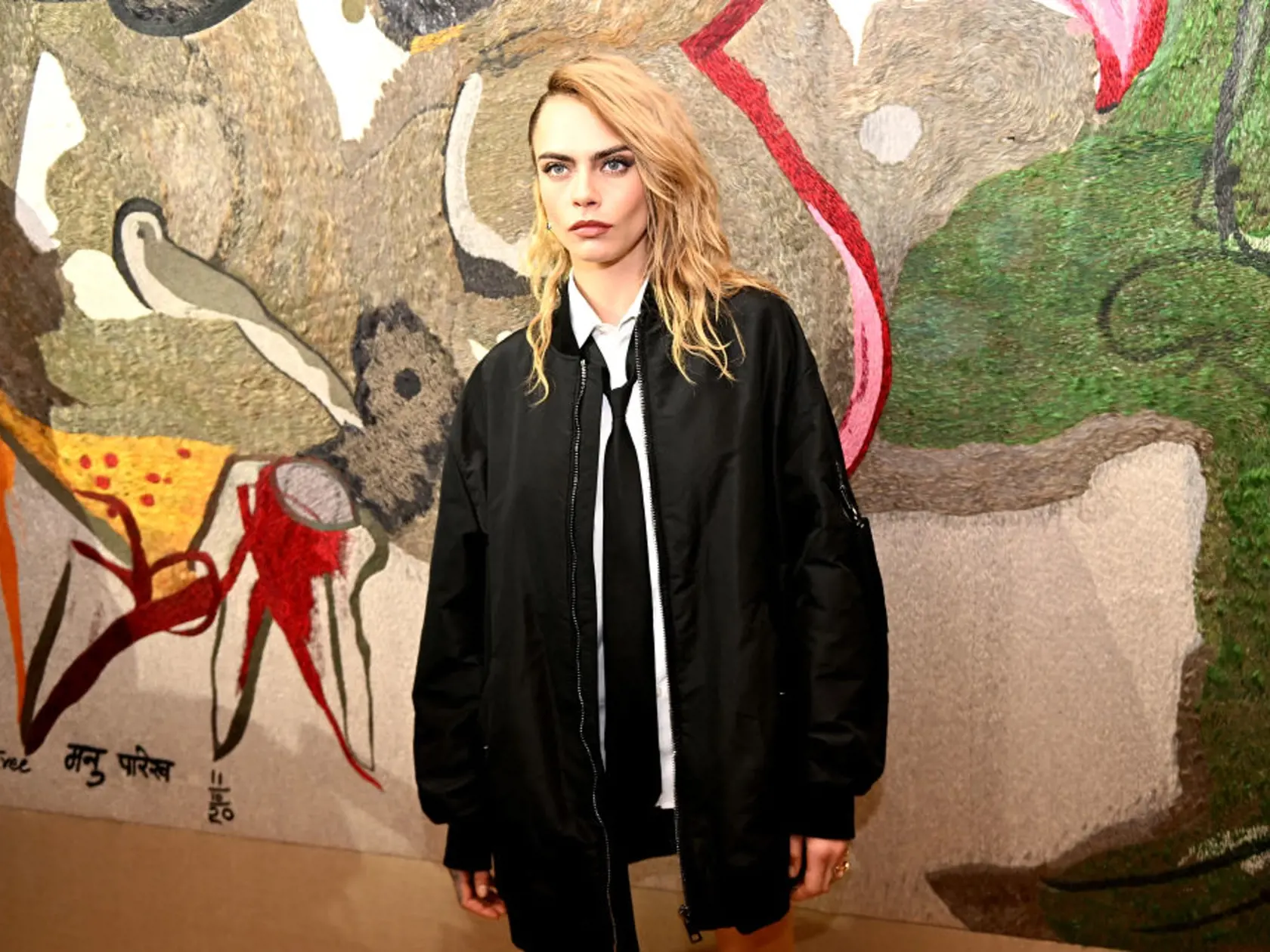 Modelka a herečka Cara Delevingne v januári 2022.