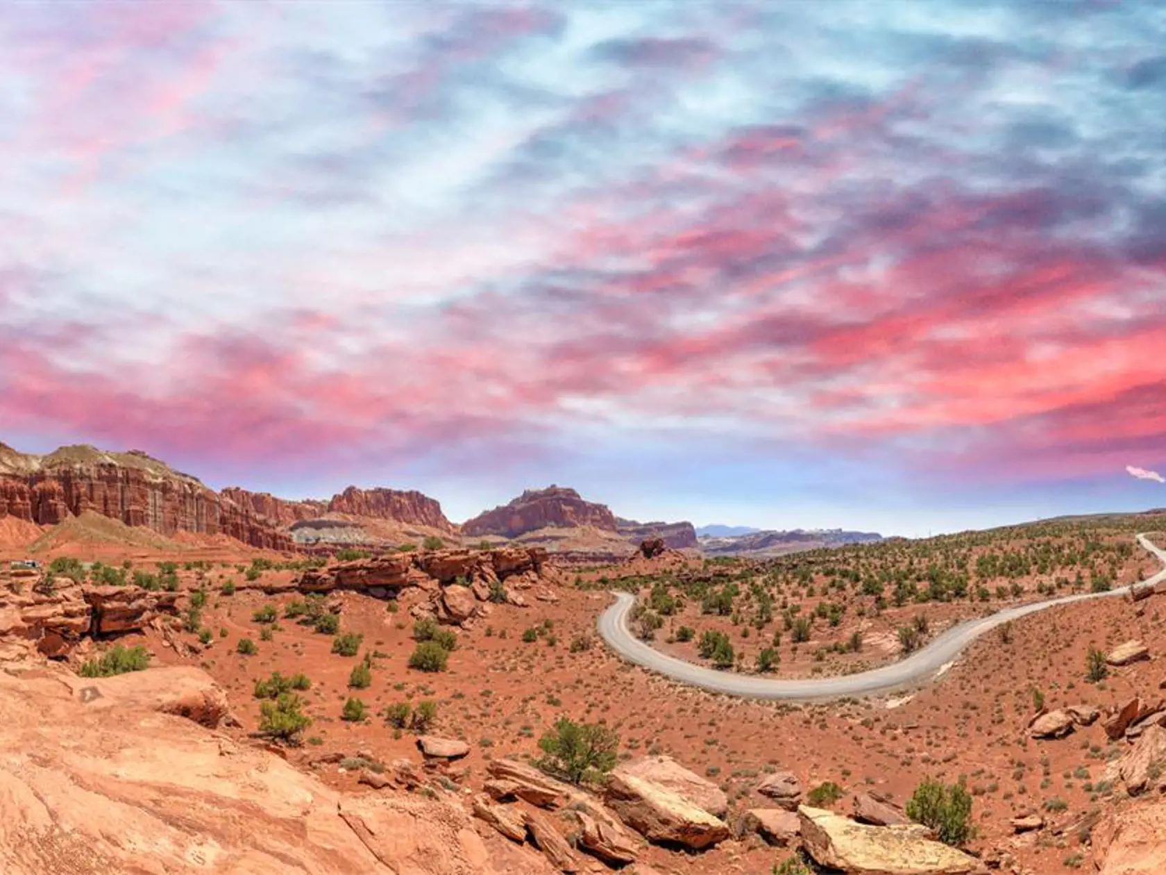 Highway 163, Arizona a Utah, USA.