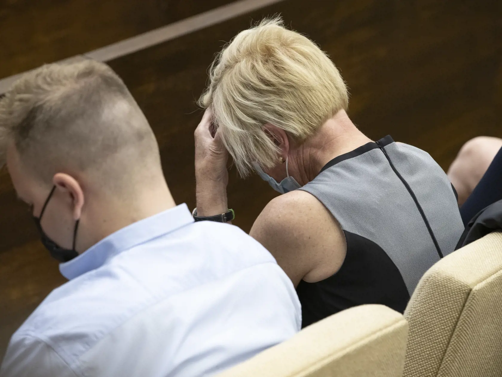 Verejné zasadnutie Najvyššieho súdu SR vo veci odvolania voči rozsudku v prípade vraždy investigatívneho novinára Jána Kuciaka a jeho snúbenice Martiny Kušnírovej. Na snímke je rodina zavraždených.