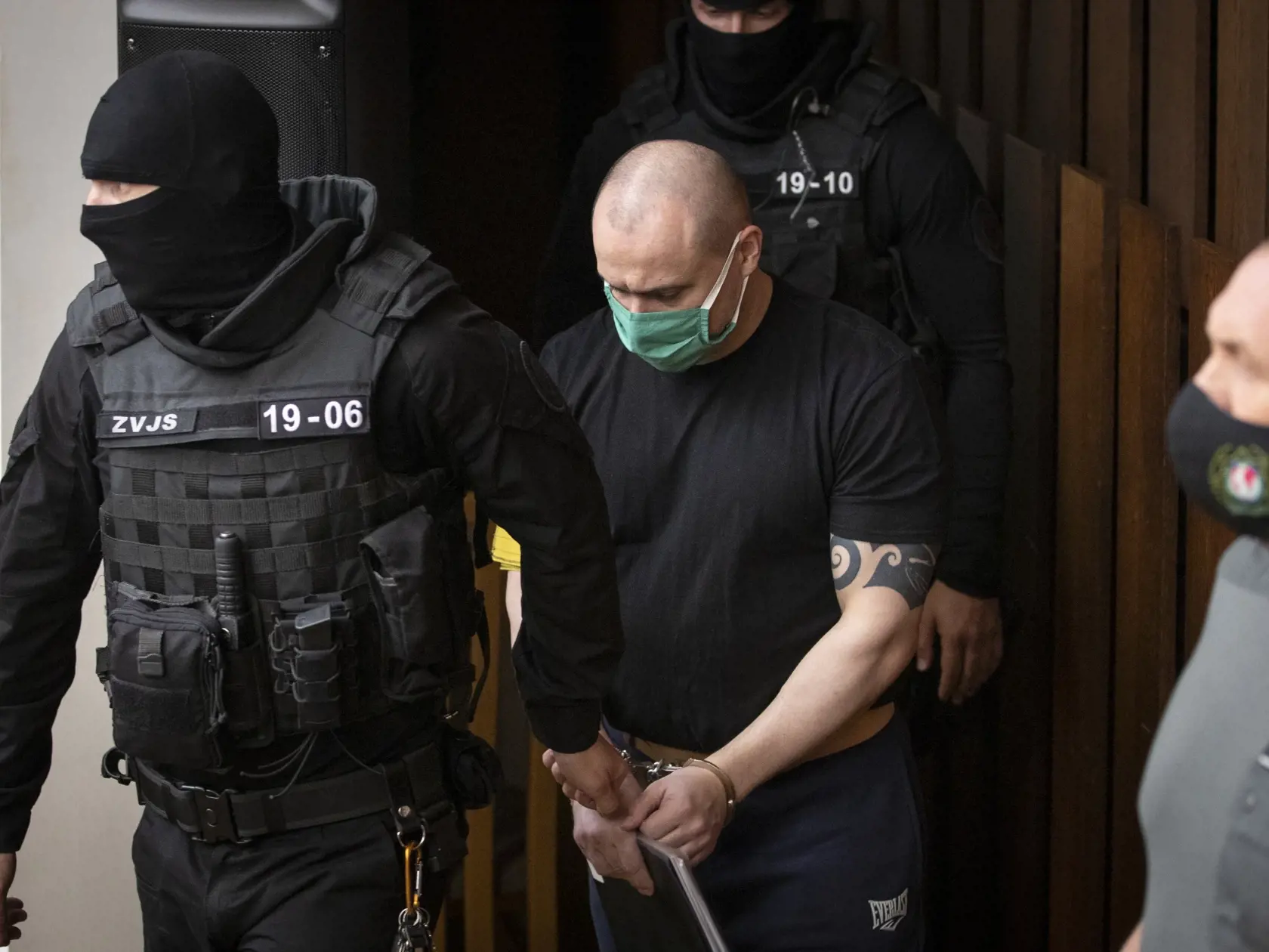 Verejné zasadnutie Najvyššieho súdu SR vo veci odvolania voči rozsudku v prípade vraždy investigatívneho novinára Jána Kuciaka a jeho snúbenice Martiny Kušnírovej. Na snímke je obžalovaný Tomáš Szabó.