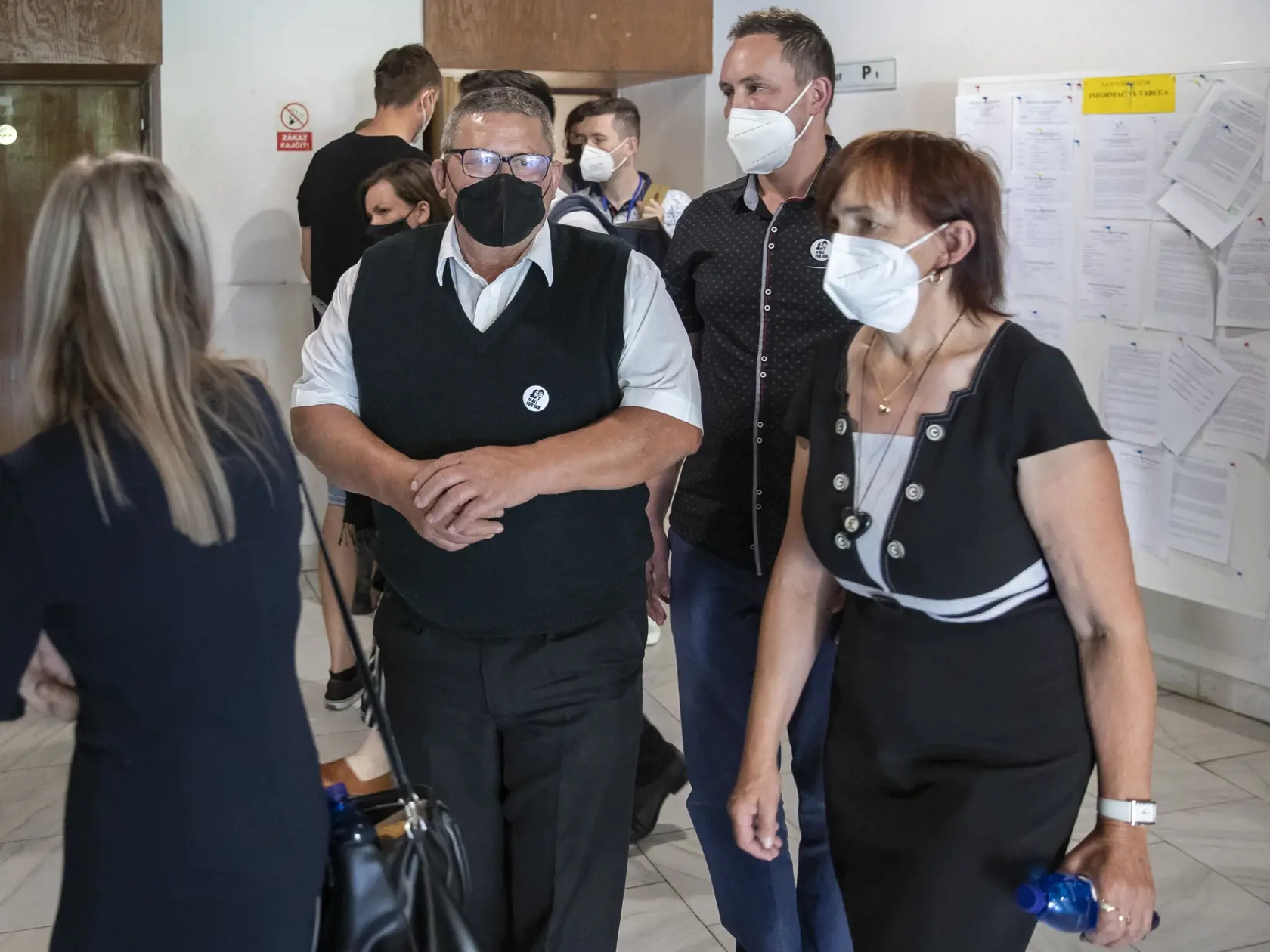 Verejné zasadnutie Najvyššieho súdu SR vo veci odvolania voči rozsudku v prípade vraždy investigatívneho novinára Jána Kuciaka a jeho snúbenice Martiny Kušnírovej. Na snímke je rodina zavraždeného novinára.