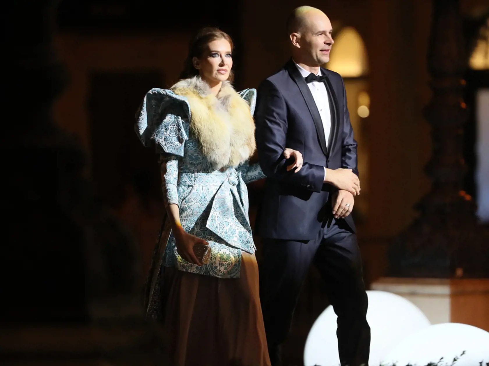 Ples v opere 2020. Bývalá misska Eva Novotová Verešová.