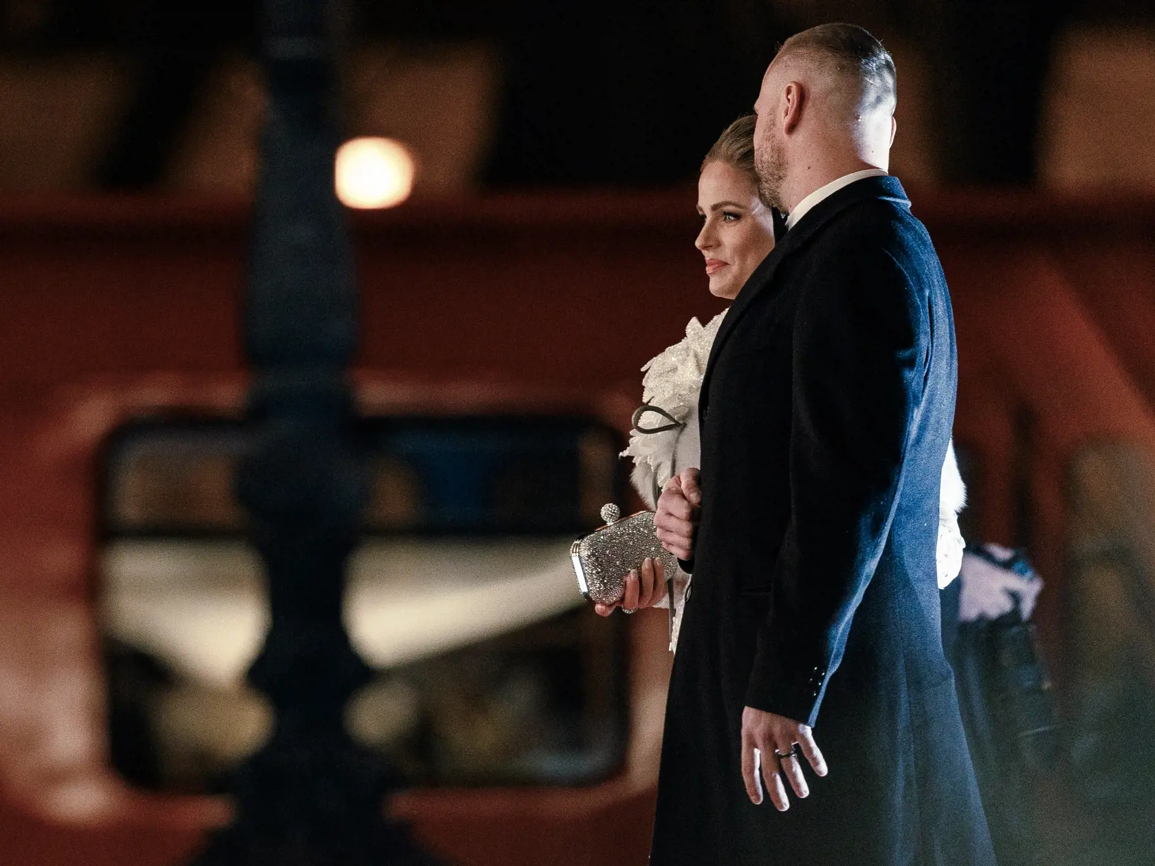 Marián Gáborik si odbil premiéruna Plese v opere s manželkou Ivanou.