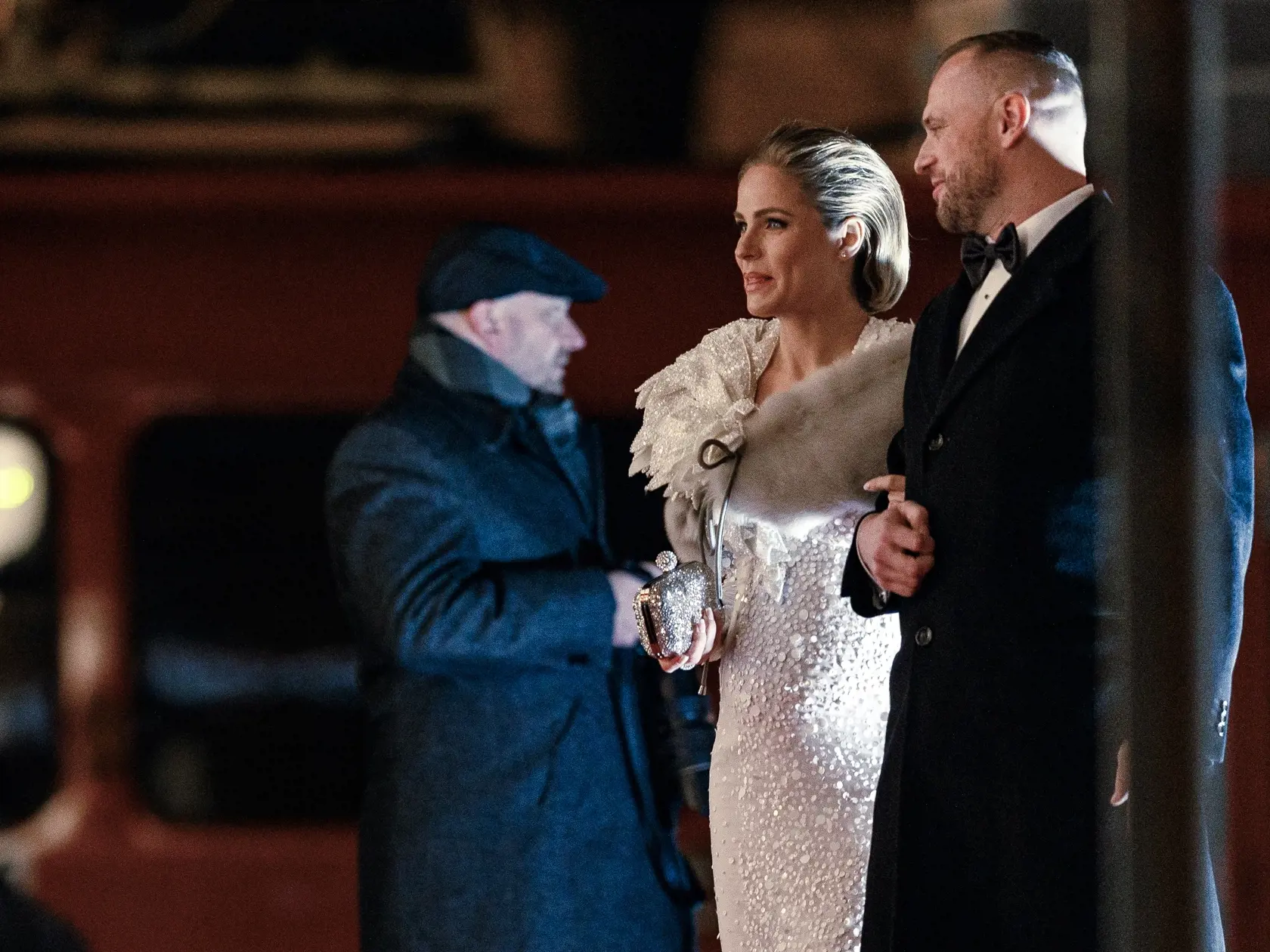 Marián Gáborik si odbil premiéruna Plese v opere s manželkou Ivanou.