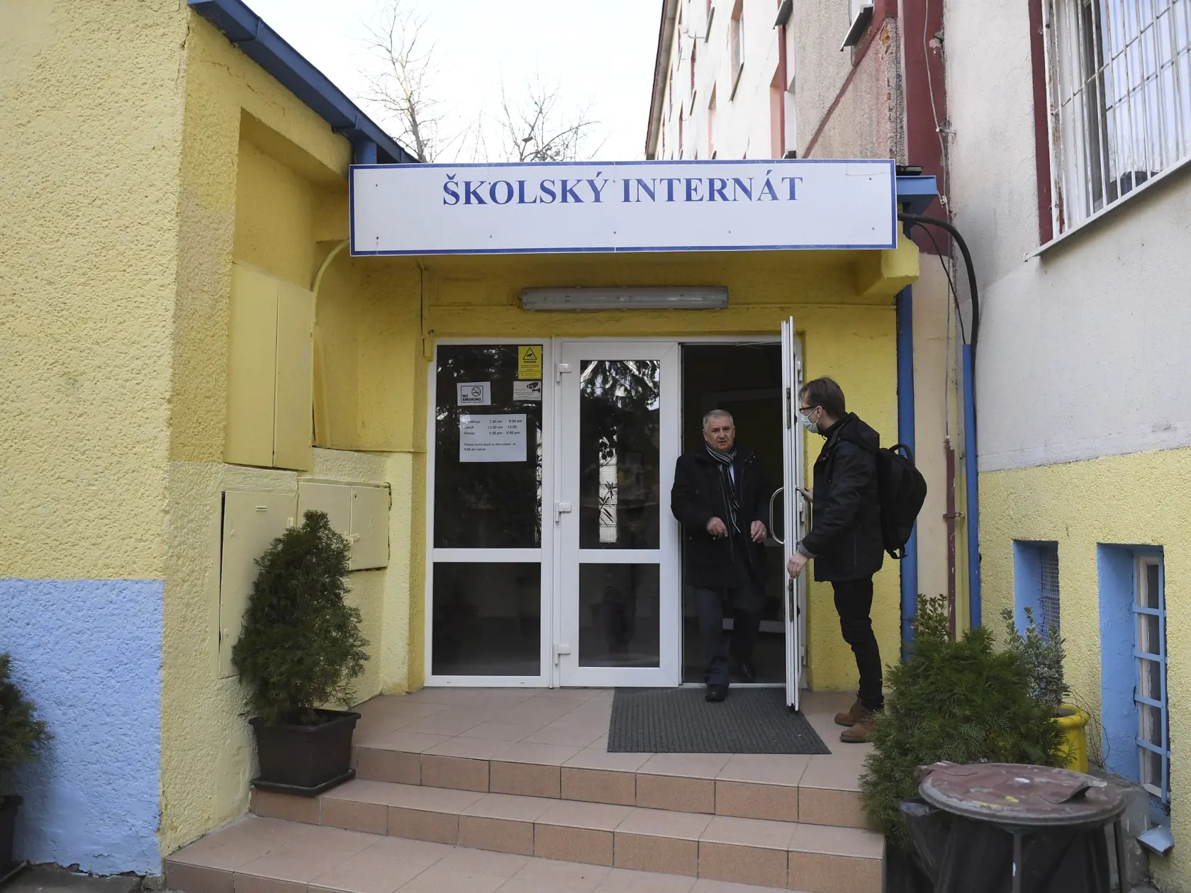 Na snímke internát Strednej odbornej školy technickej v Košiciach 3. marca 2022, kde sú ubytovaní vojnoví utečenci z Ukrajiny. FOTO TASR - František Iván