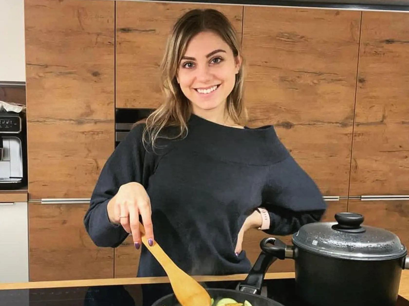 Dominika Stará vo svojej kuchyni.