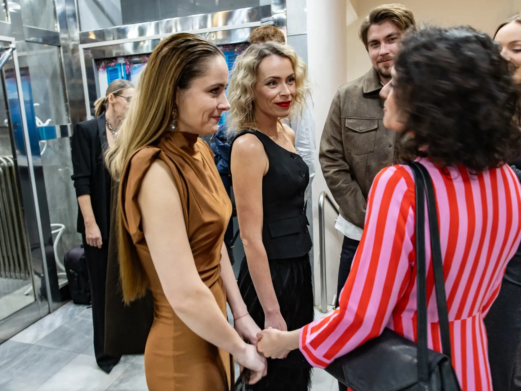 Herečka Mirka Gális Partlová a Natália Hatalová.