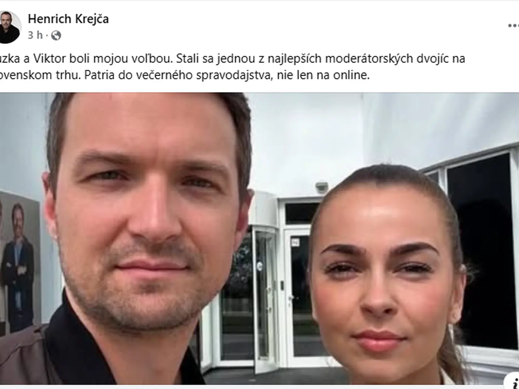 Viktor Vincze a Zuzana Čimová ako moderátori Televíznych novín skončili. K ich koncu sa vyjadril aj bývalý šéf spravodajstva Henrich Krejča. 