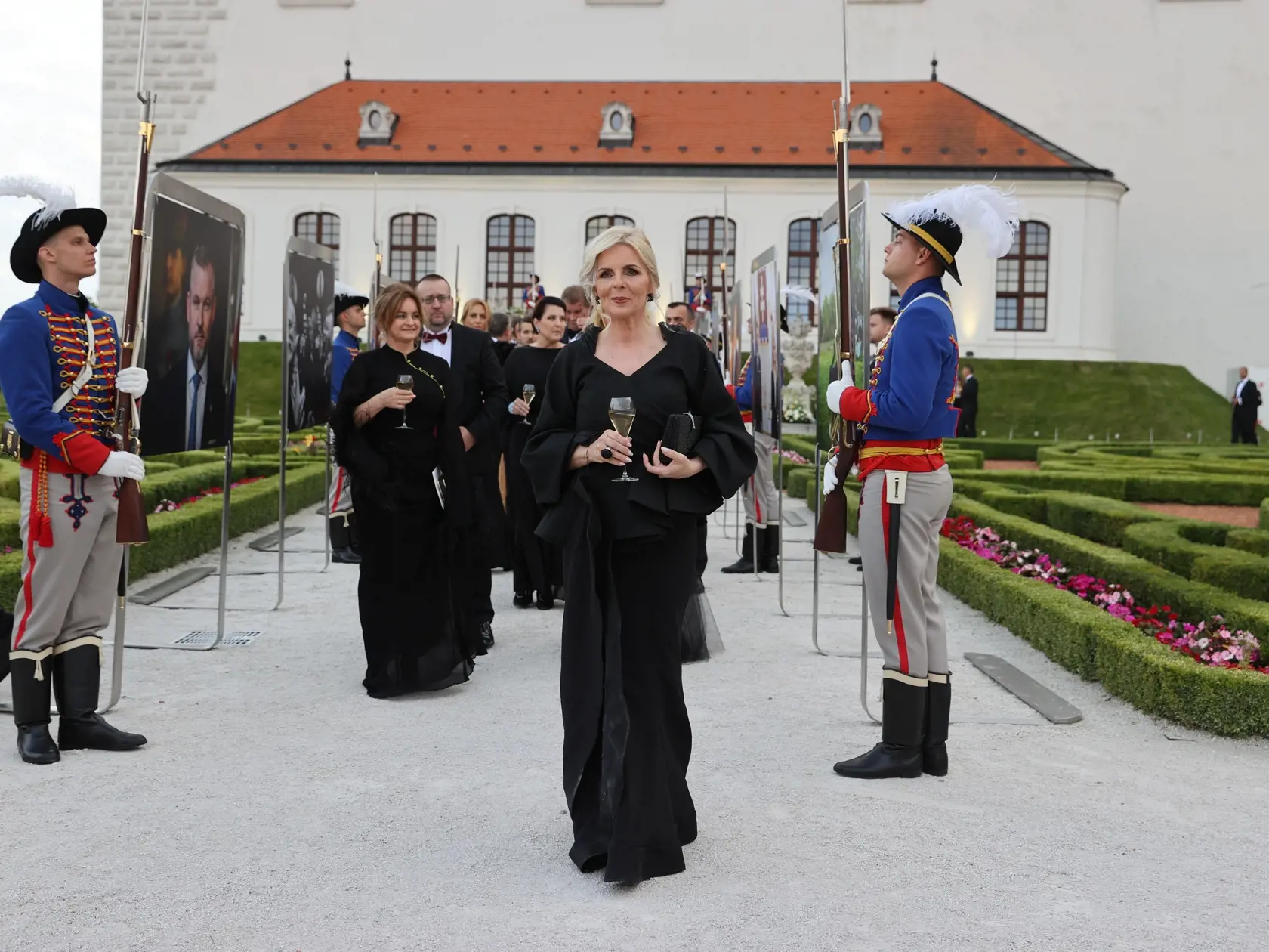 Slávnostná recepcia prezidenta SR Petra Pellegriniho na Bratislavskom hrade.
