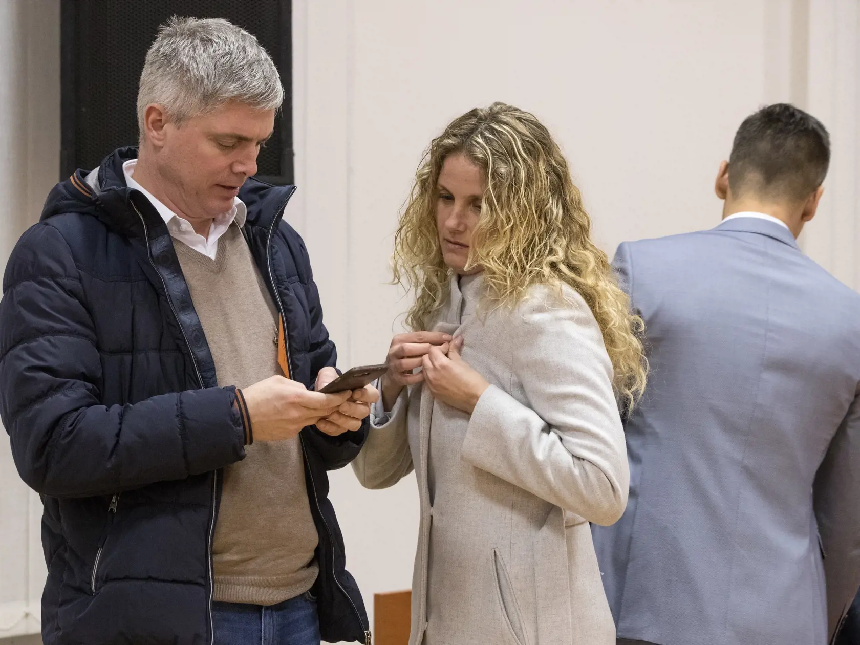 Prvé pojednávanie na Špecializovanom trestnom súde v Pezinku vo veci vraždy investigatívneho novinára Jána Kuciaka a jeho snúbenice Martiny Kušnírovej. Na snímke je Viktória Langerová, bývalá manželka zavraždeného podnikateľa Petra Molnára.