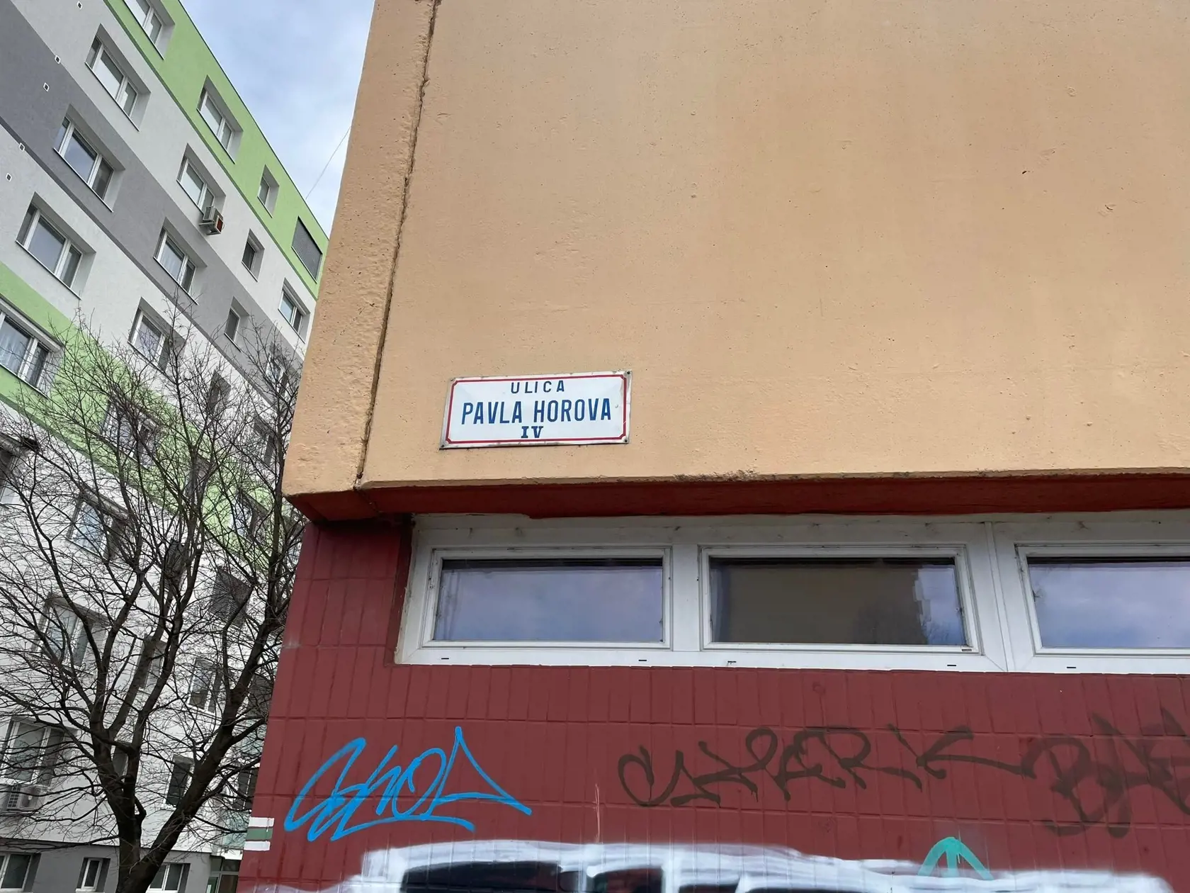 Ulica Pavla Horova, kde sa masaker odohral.