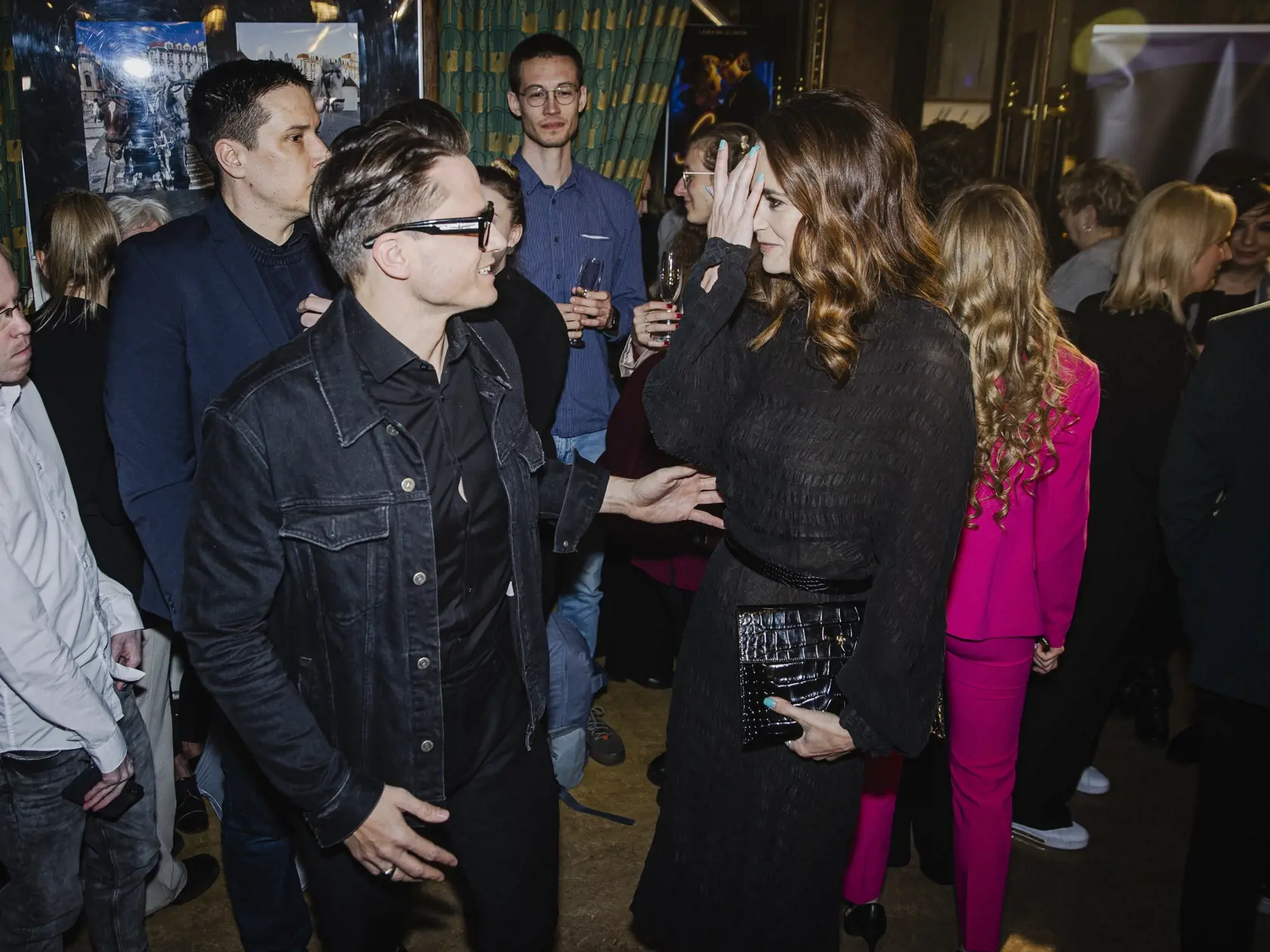 Na snímke Ondřej Brzobohatý a Daniela Písařovicová počas slávnostnej premiéry minisérie Iveta skutočný príbeh Ivety Bartošovej pokračuje, ktorá sa konala v pražskom kine Lucerna.
