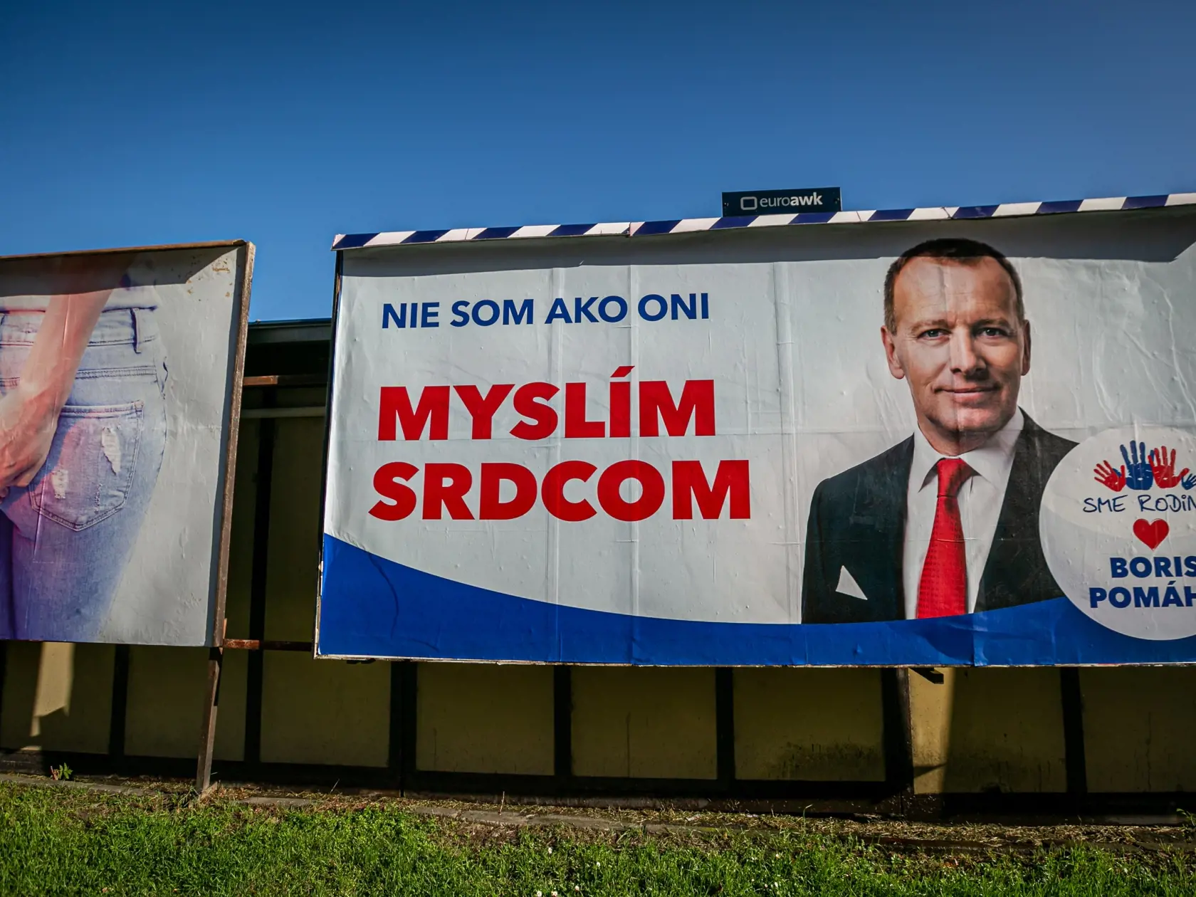 Na snímke predvolebný bilboard politickej strany  počas predvolebnej kampane do NRSR 2020. 