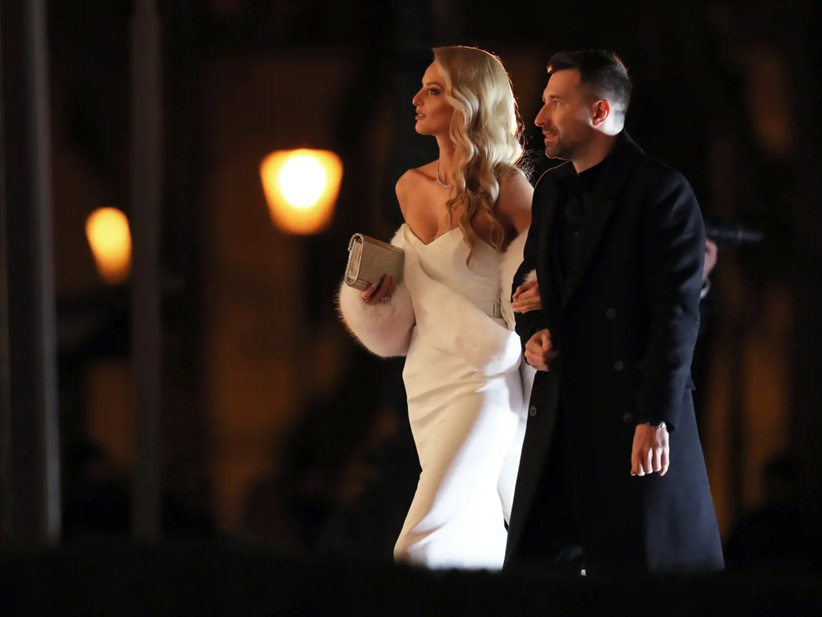 Michaela Kocianová, modelka a Bruno Ciberej, Ples v opere 2020