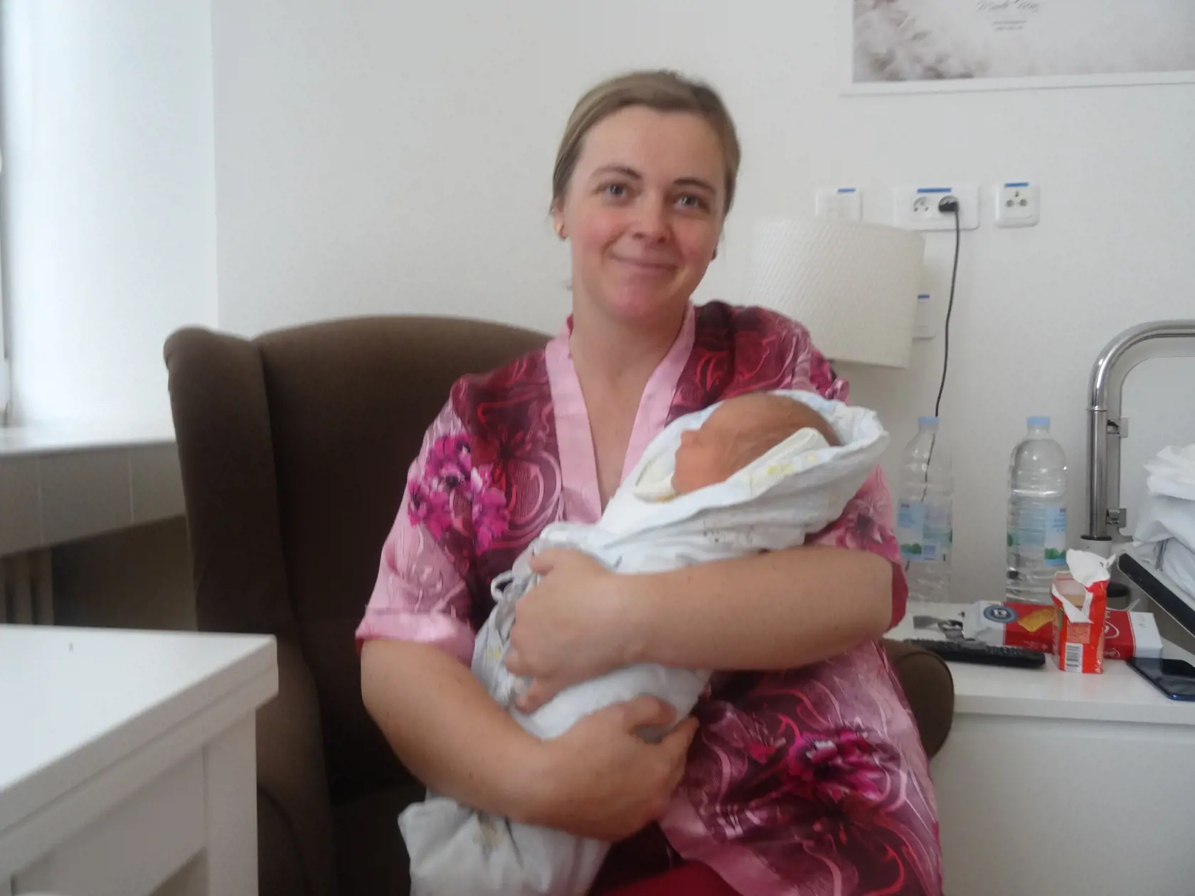 Katarína (33) z obce Mlynky je aktuálne po pôrode druhého syna Alexandra. So starostlivosťou a opaterou personálu je nadmieru spokojná.