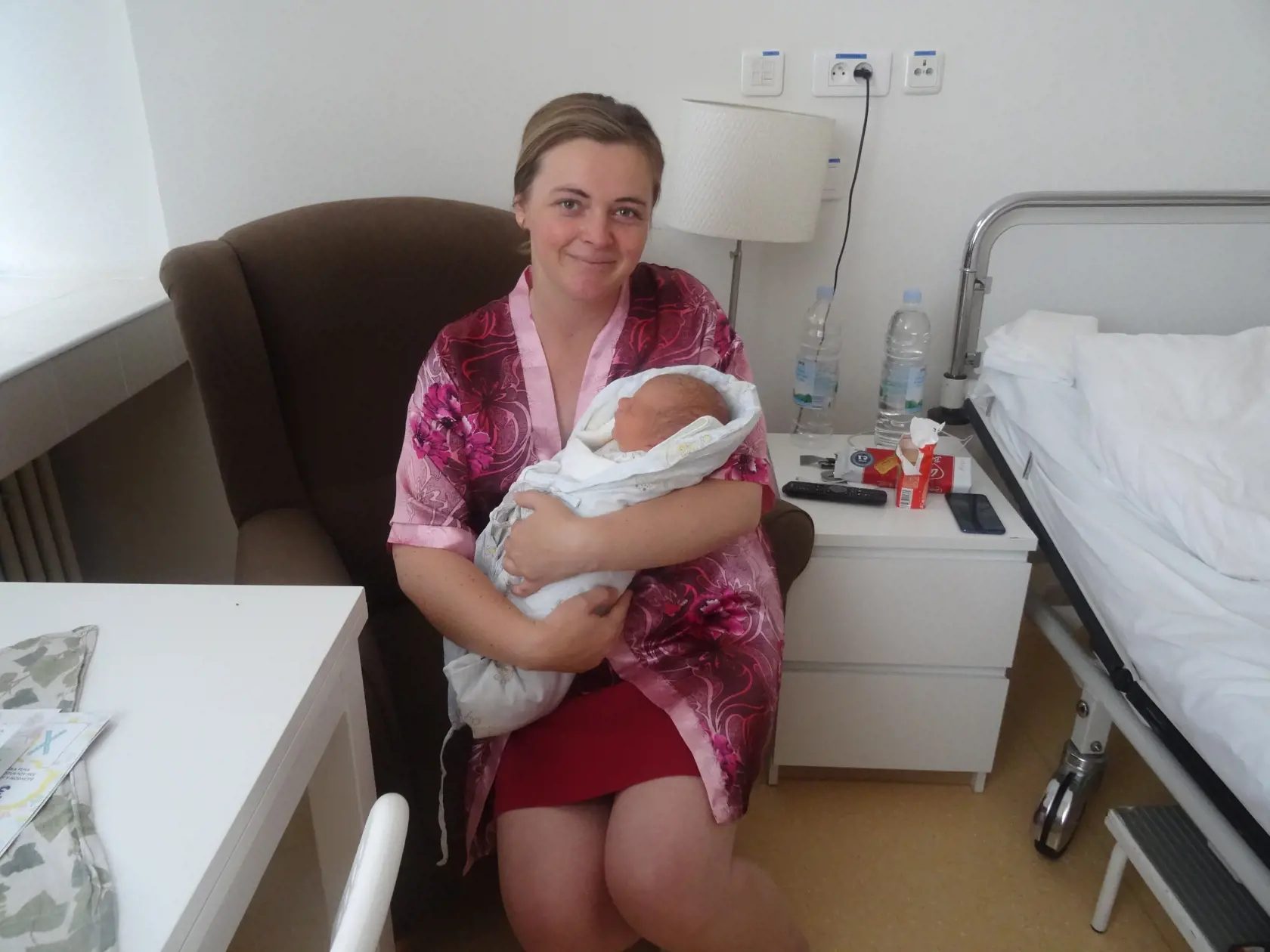 Katarína (33) z obce Mlynky je aktuálne po pôrode druhého syna Alexandra. So starostlivosťou a opaterou personálu je nadmieru spokojná.