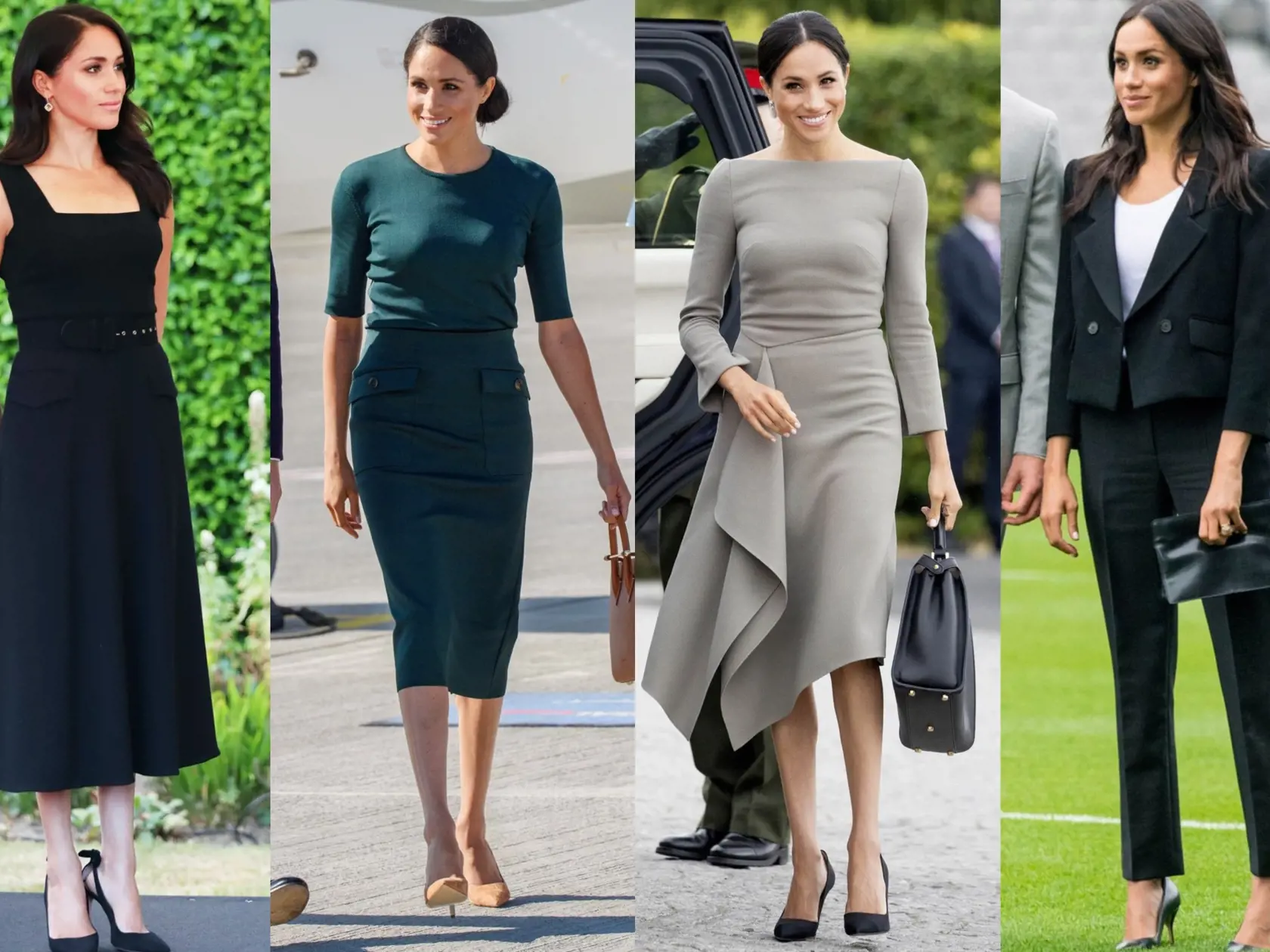 Meghan Markle vystriedala štyri outfity.