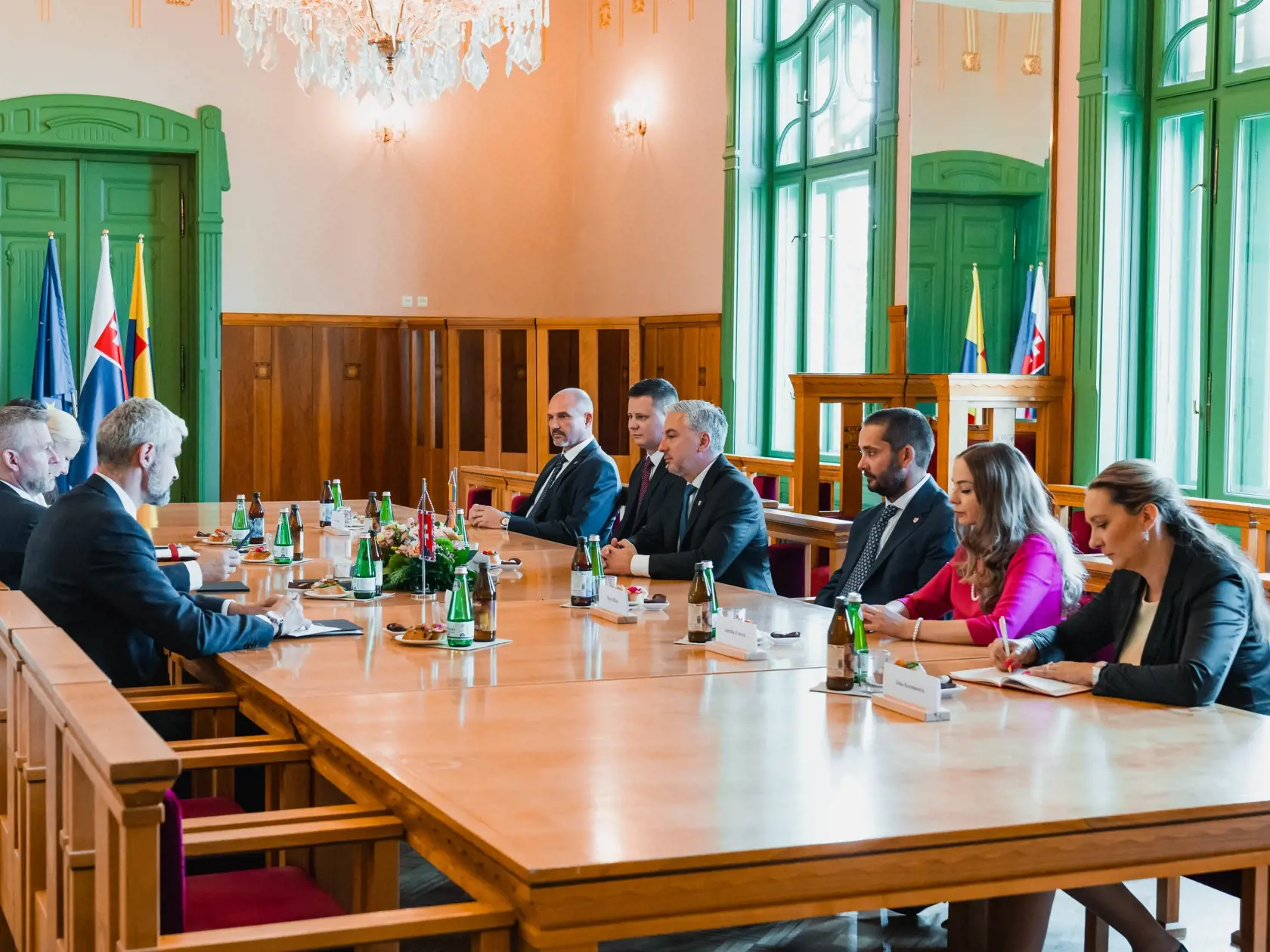 Návšteva Petra Pellegriniho u košického župana Rastislava Trnku.