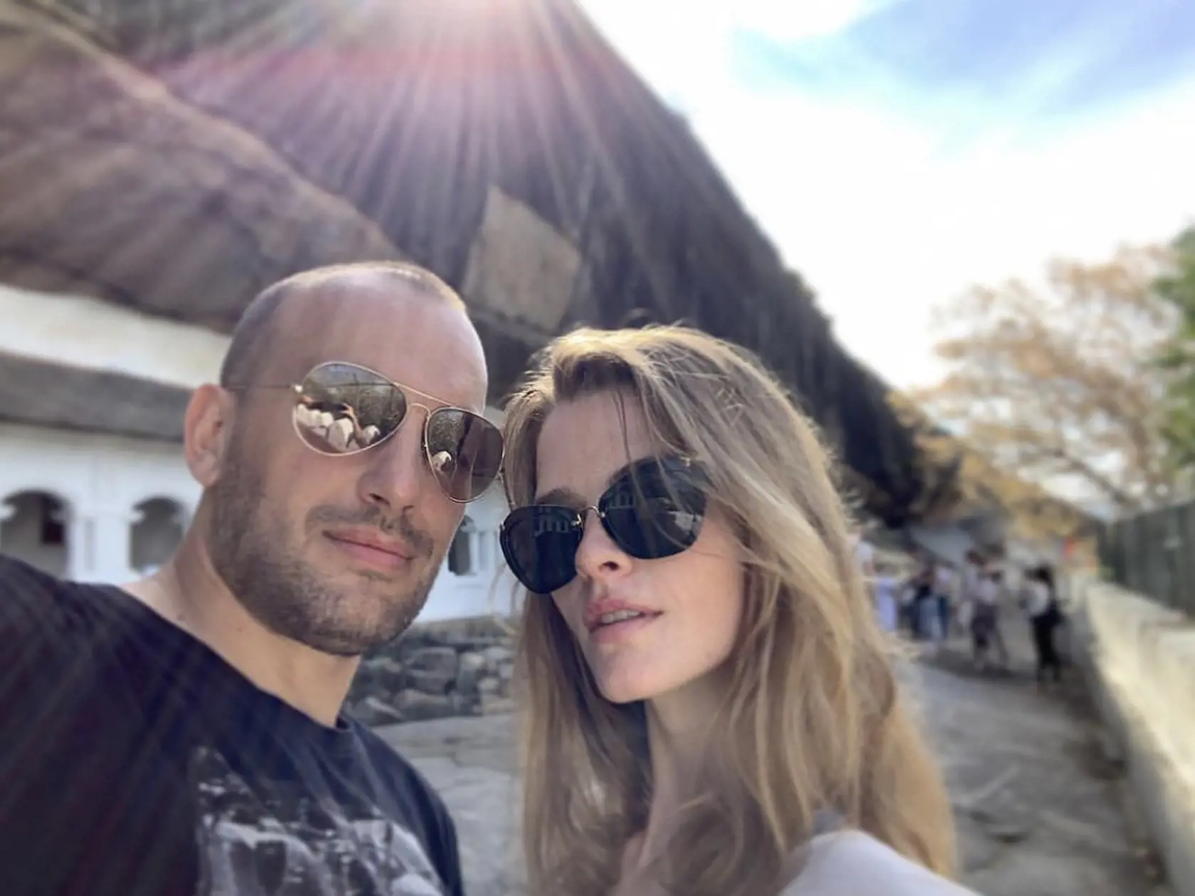 Modelka Michaela Hlaváčková a Rasťo Brezovský.