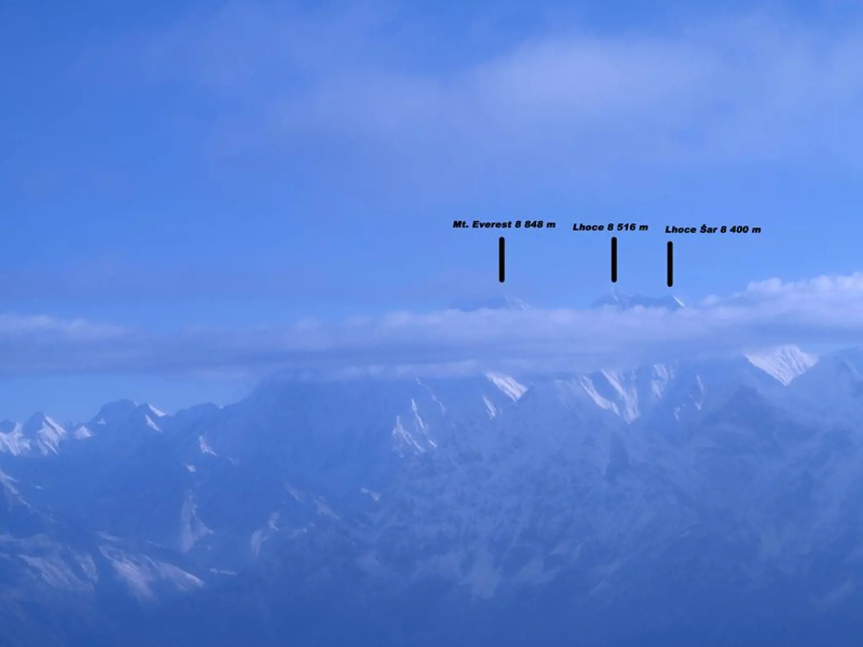 Najvyššie: Himaláje so štrnástimi hlavnými osemtisícovými končiarmi, medzi ktorými s výškou 8 848 metrov dominuje Mount Everest, sú príťažlivé nielen pre horolezcov, ale aj rôznych dobrodruhov, ktorí chcú upútať.