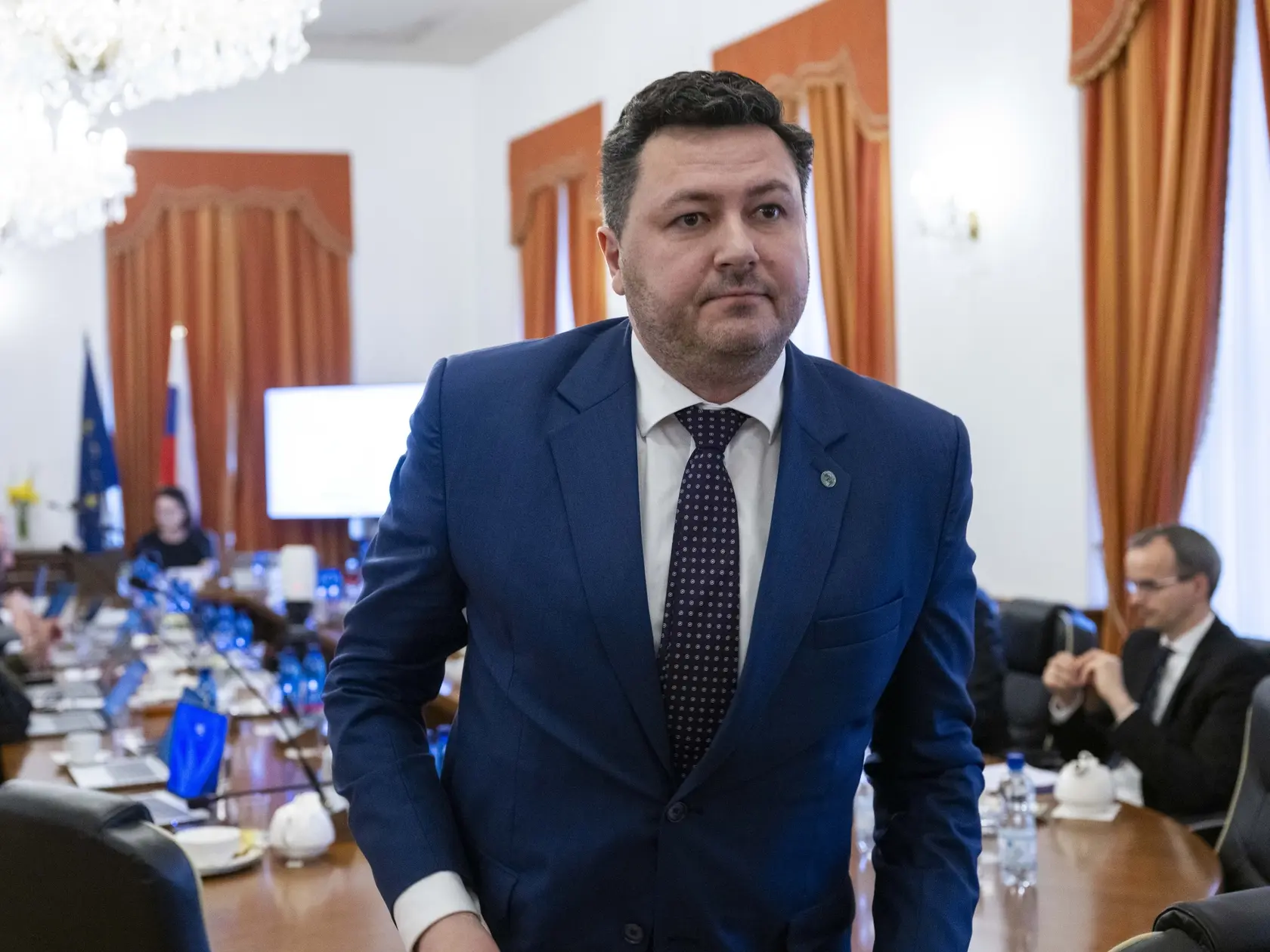 Na snímke kandidát na predsedu Najvyššieho súdu SR František Mozner počas vypočutia kandidátov na Súdnej rade SR 15. apríla 2025 v Bratislave. FOTO TASR - Jakub Kotian