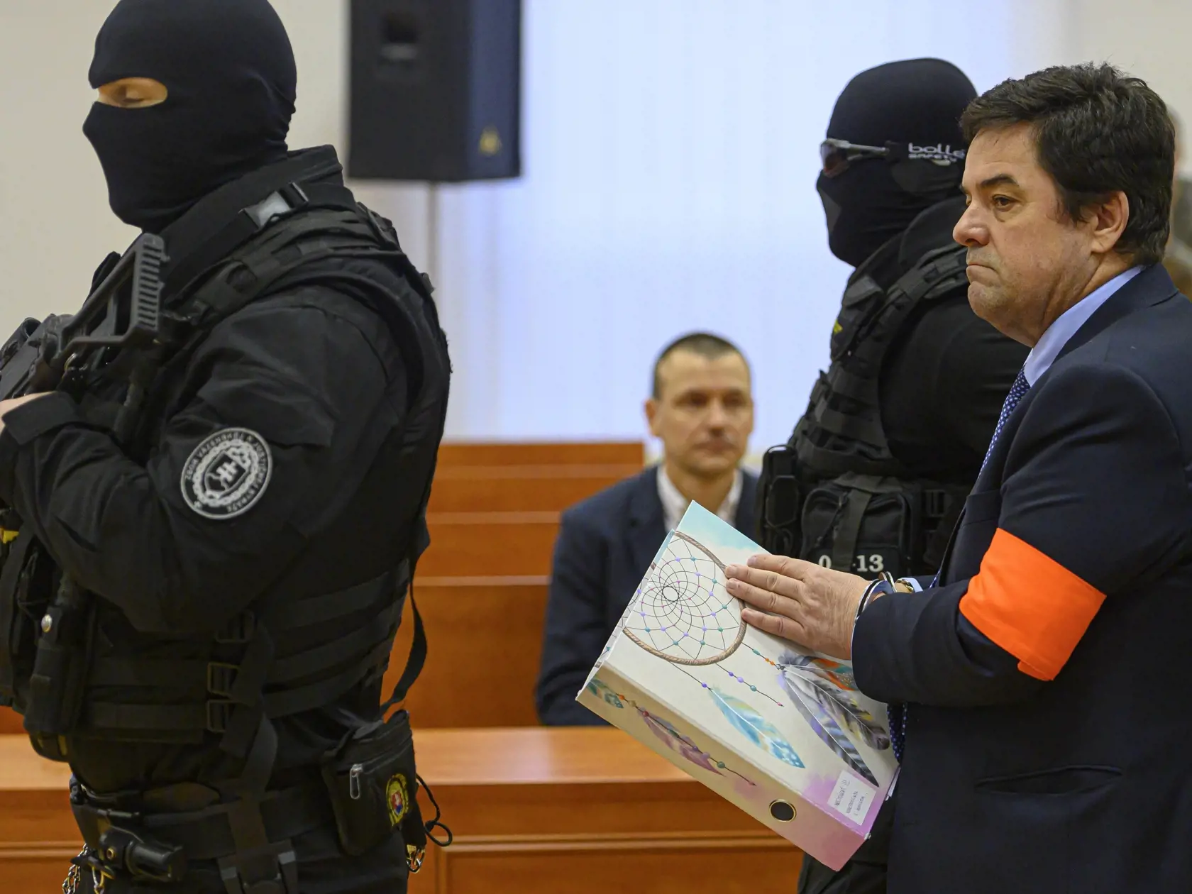 Hlavné pojednávanie v kauze vraždy novinára Jána Kuciaka a jeho snúbenice Martiny Kušnírovej na Špecializovanom trestnom súde v Pezinku, 15. januára 2020. Na snímke obžalovaný Marian K. FOTO TASR - Michal Svítok