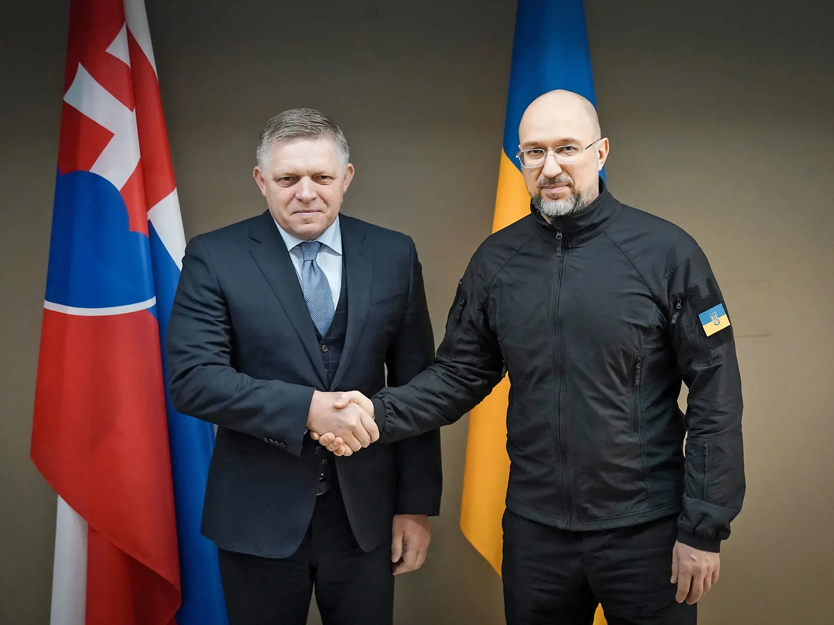 Predseda vlády Robert Fico sa stretol s ukrajinským premiérom Denysom Šmyhaľom.