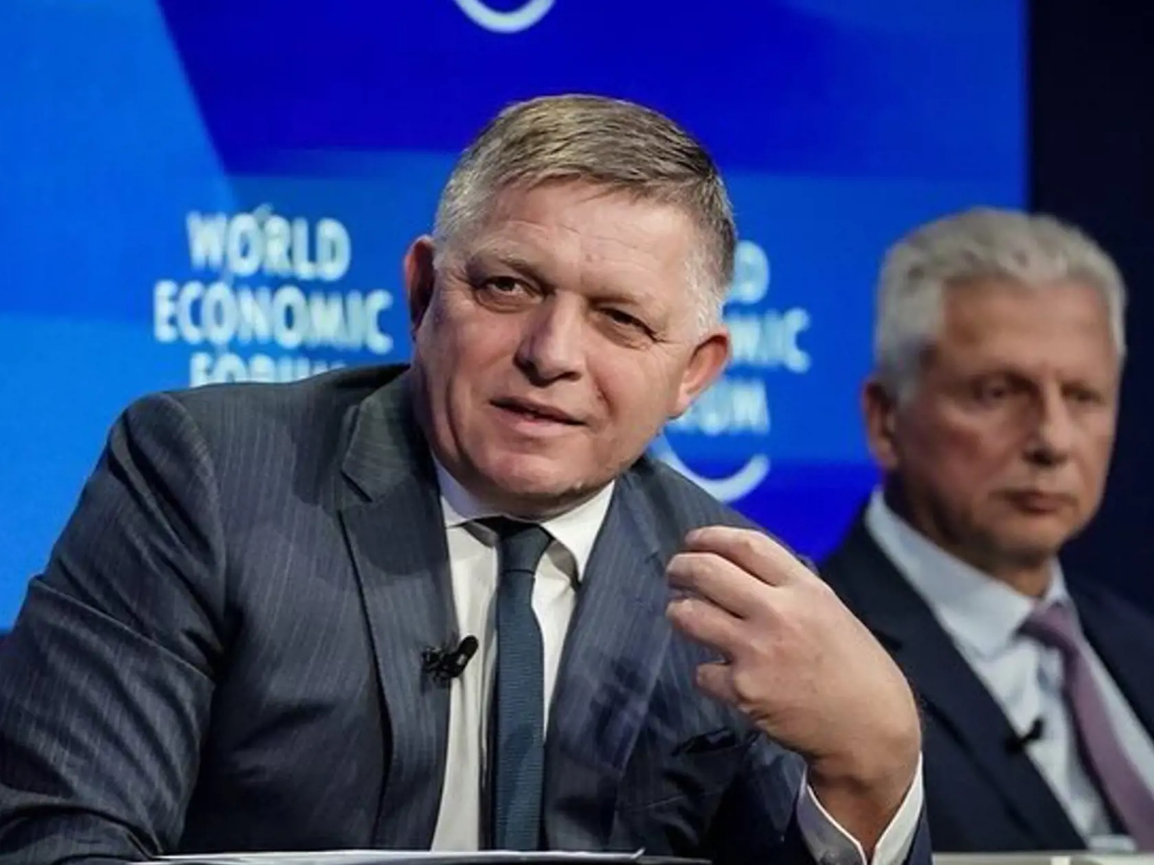 Robert Fico (Smer) na Svetovom ekonomickom fóre.