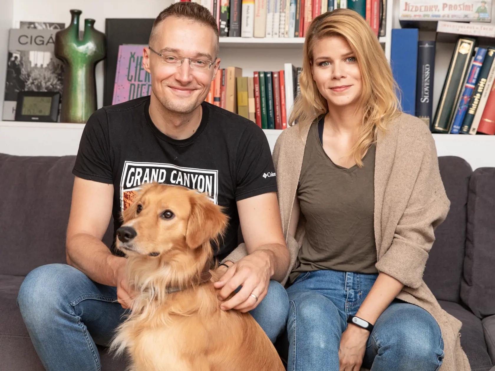 Na snímke je interiér bytu moderátora televizíe Markíza Michala Kovačiča a jeho manželky Zuzany Hanzelovéj.